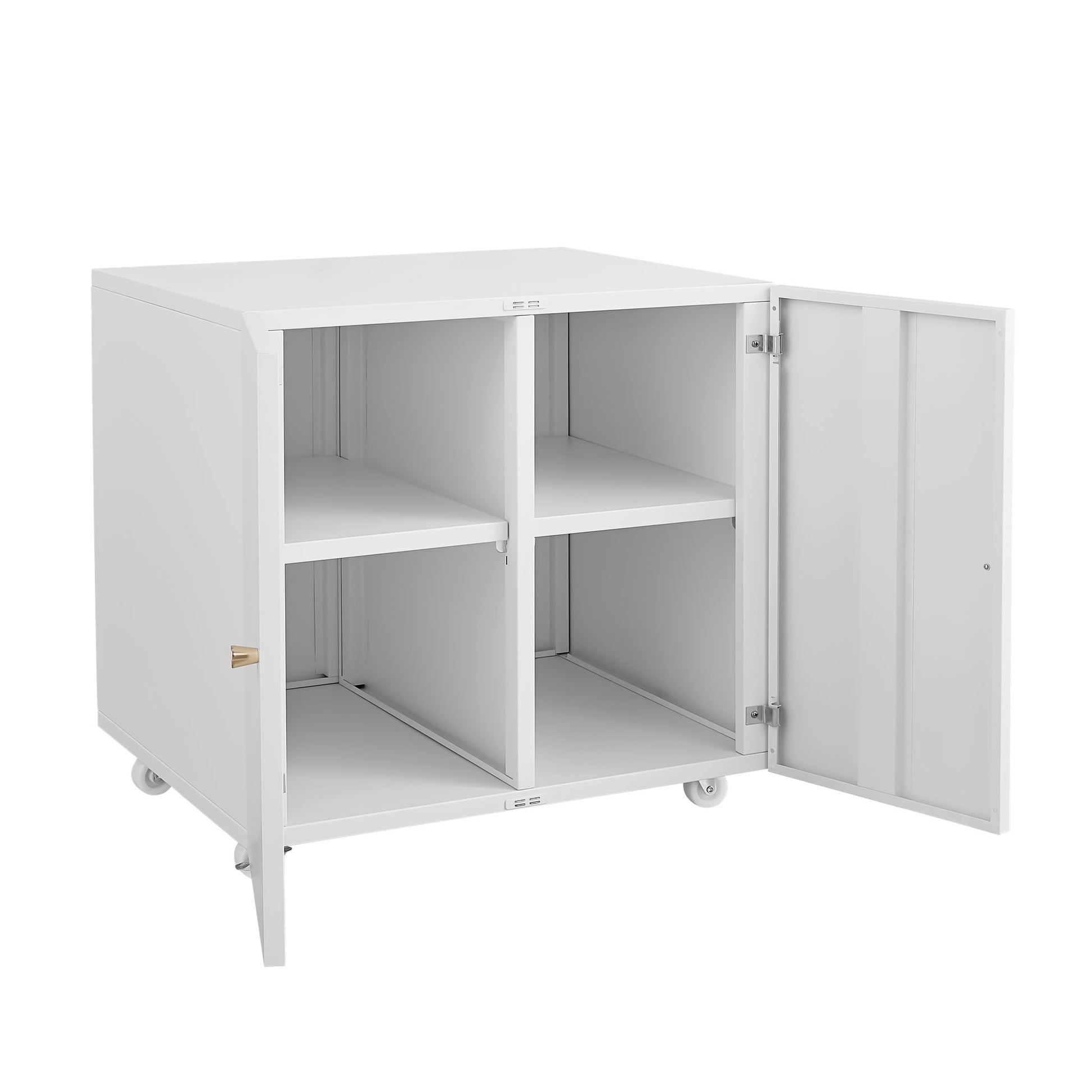 Office Furniture Copier Cabinet 2 Door Steel Copier Stand Mobile Pedestal File Printer Stand - Best Buy Furniture