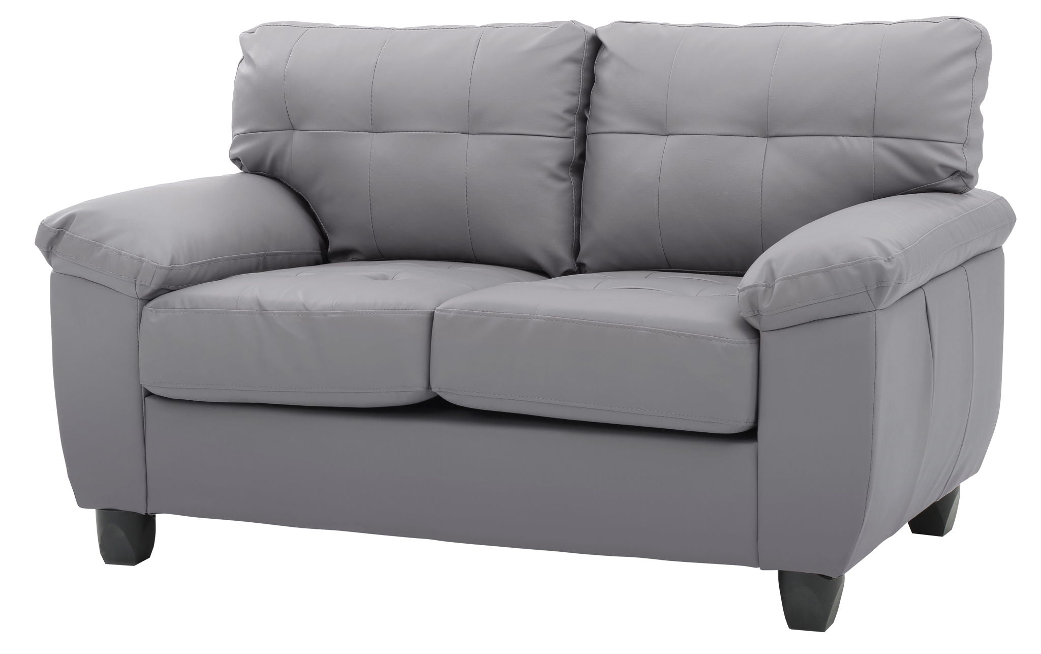 Stylish Loveseat With Padded Arms