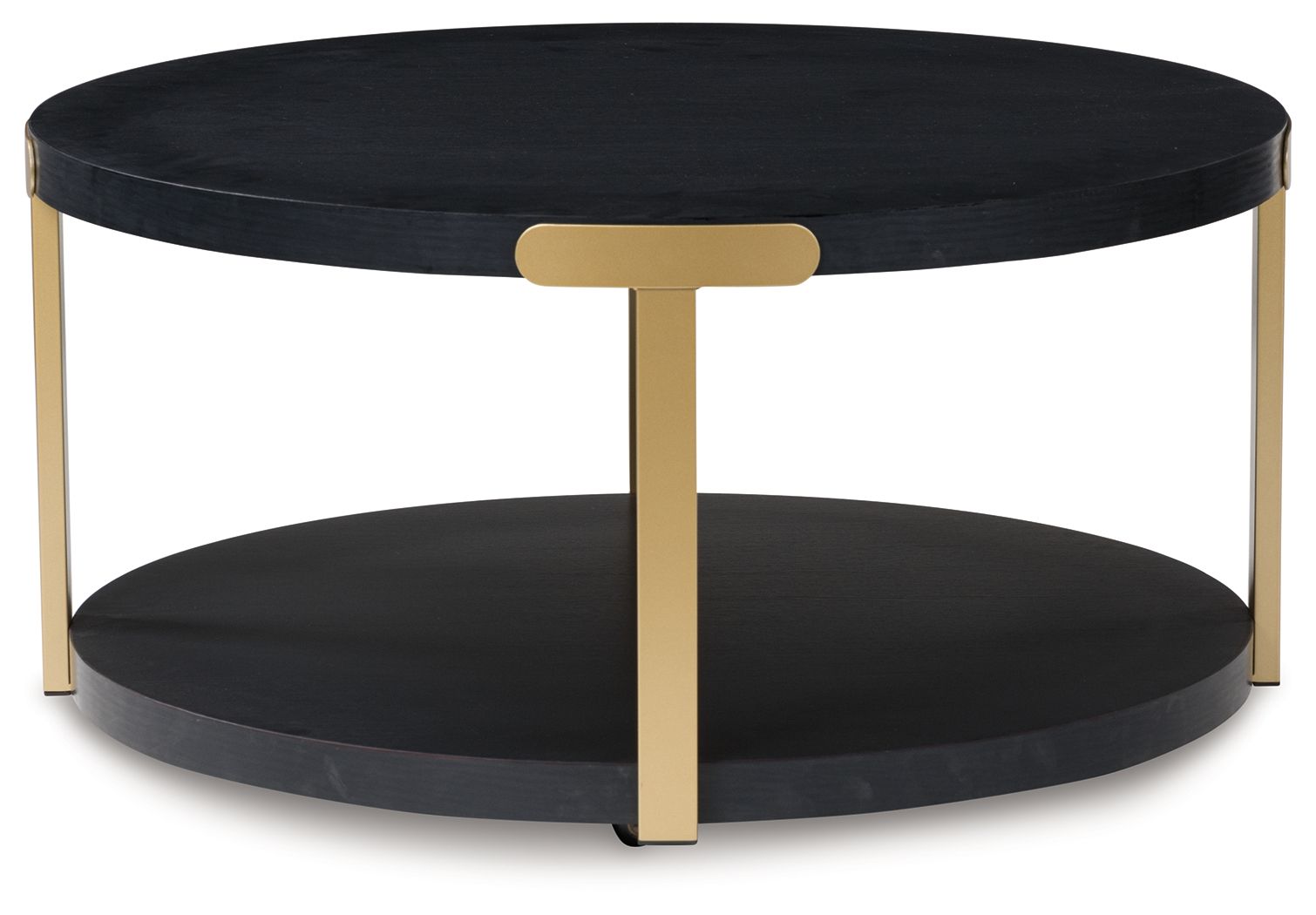 Shylore - Occasional Table Set (Set of 3) - Black / Brass Finish - Best Buy Furniture