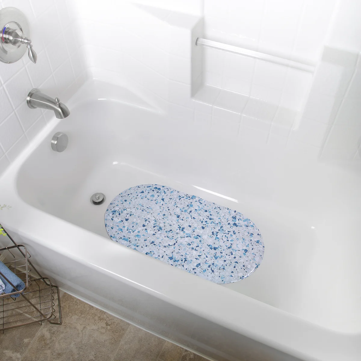 Non Skid Bubble Bath Mat - 4 Colors!