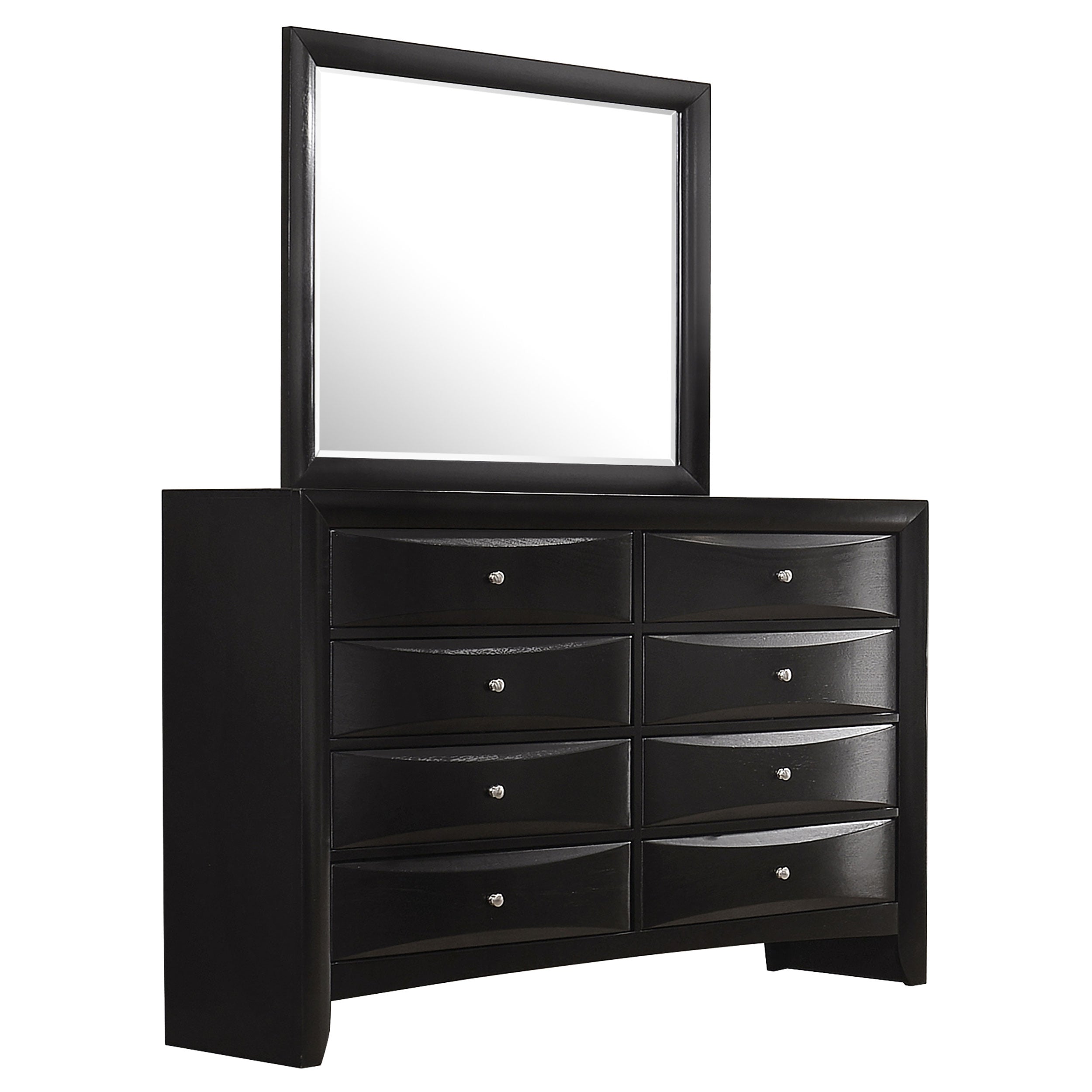 Briana 8-drawer Dresser with Mirror Black-CoasterEssence