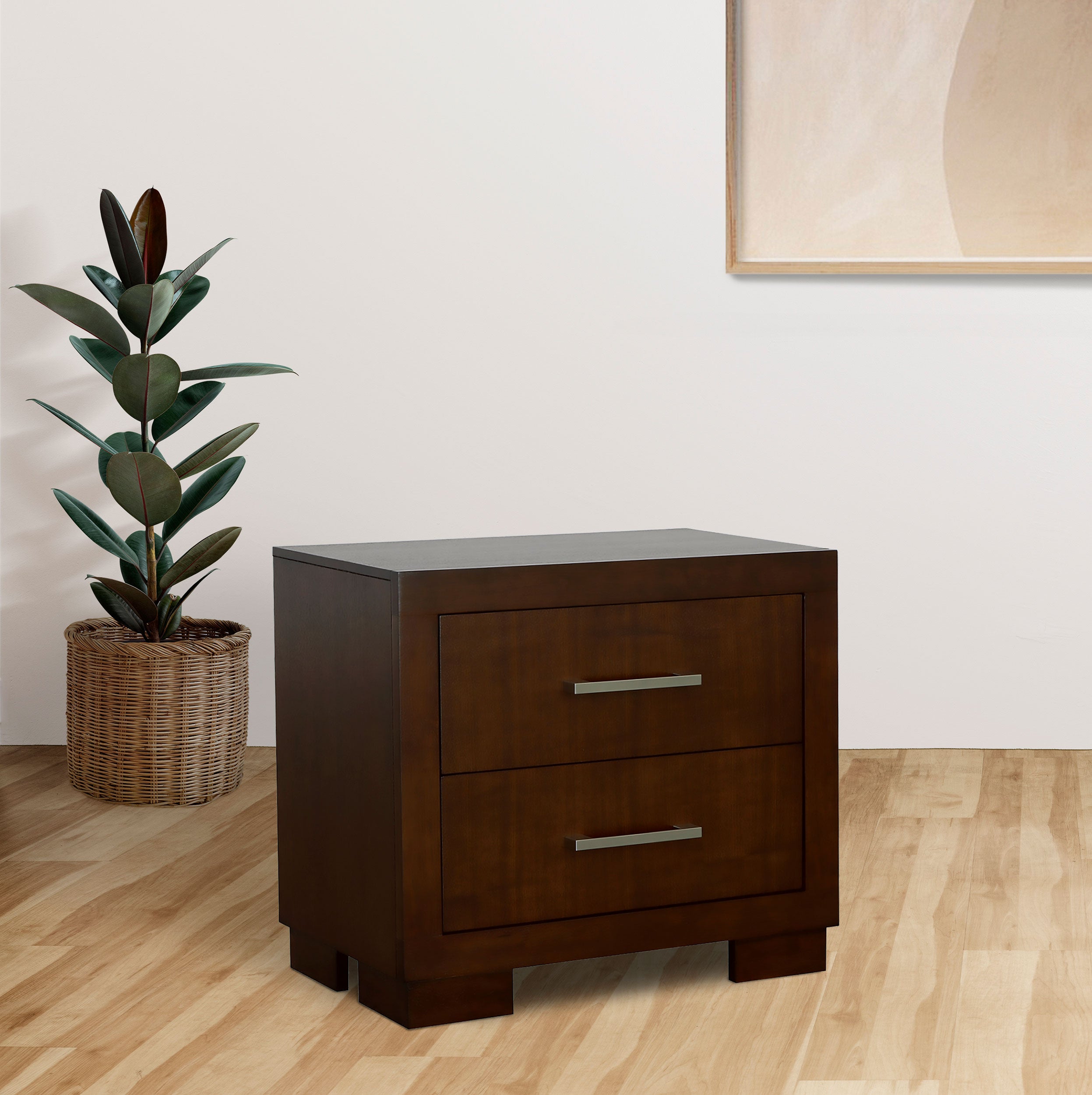 Jessica 2-drawer Nightstand Cappuccino-CoasterEssence