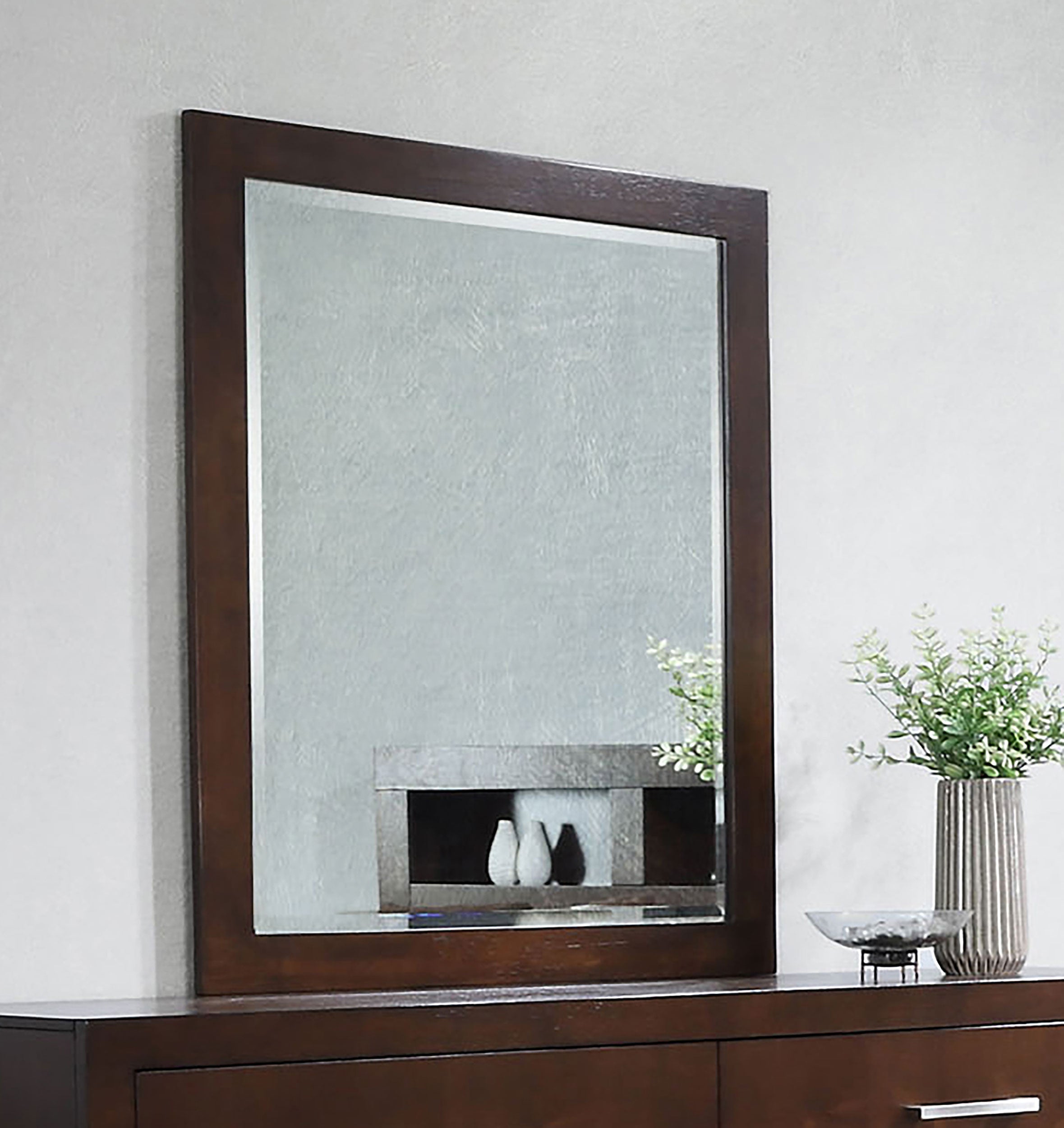 Jessica Dresser Mirror Cappuccino-CoasterEssence