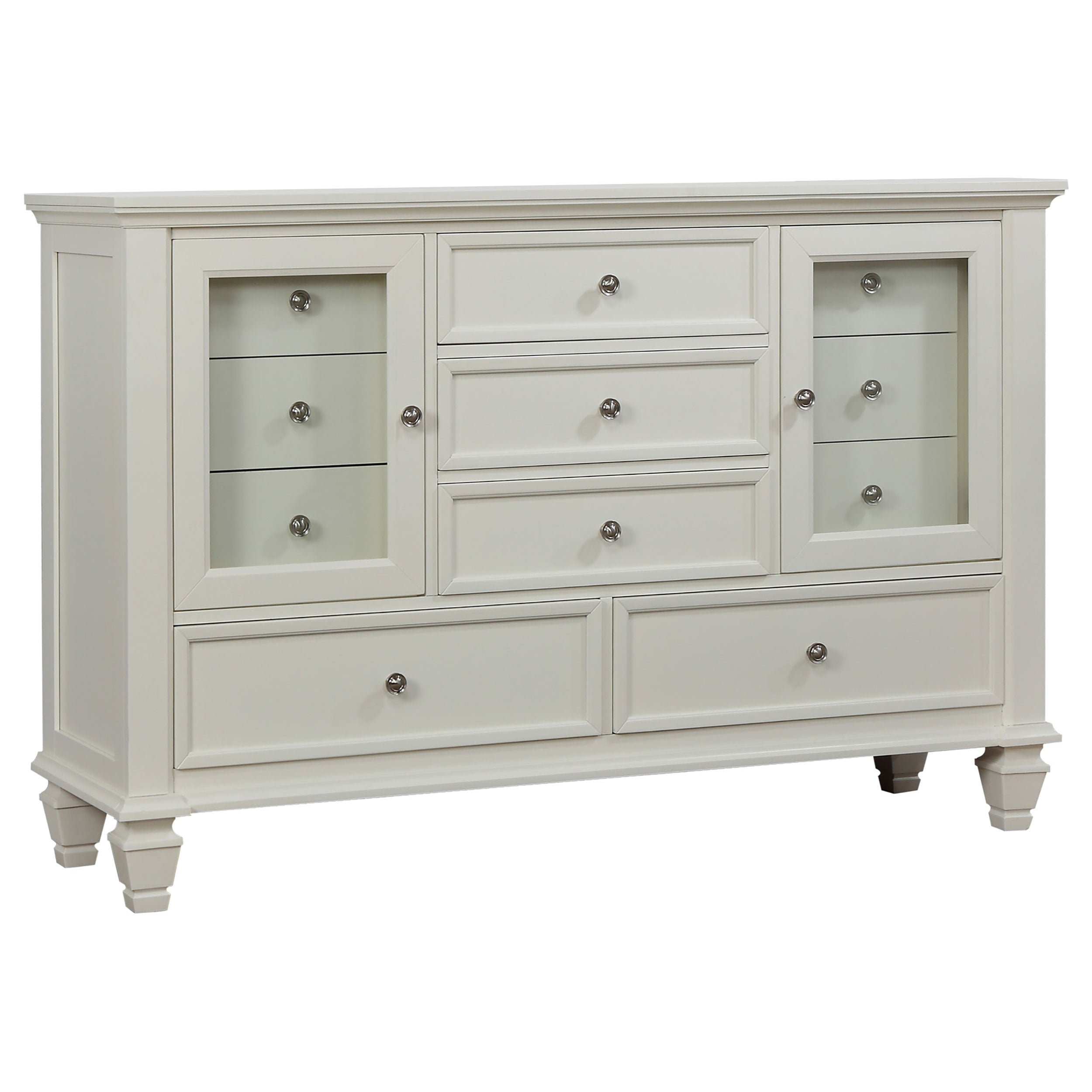 Sandy Beach 11-drawer Dresser Cream White-CoasterEssence