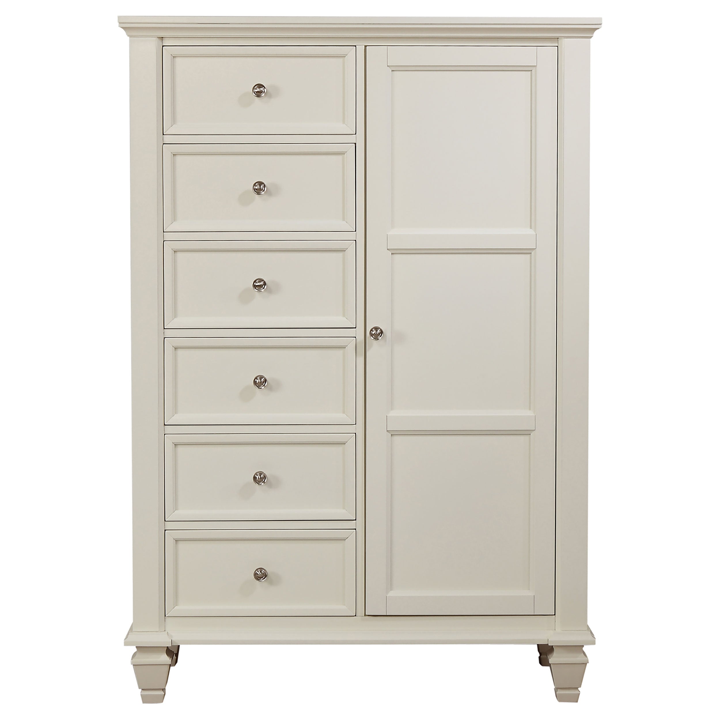 Sandy Beach 8-drawer Door Chest Cream White-CoasterEssence