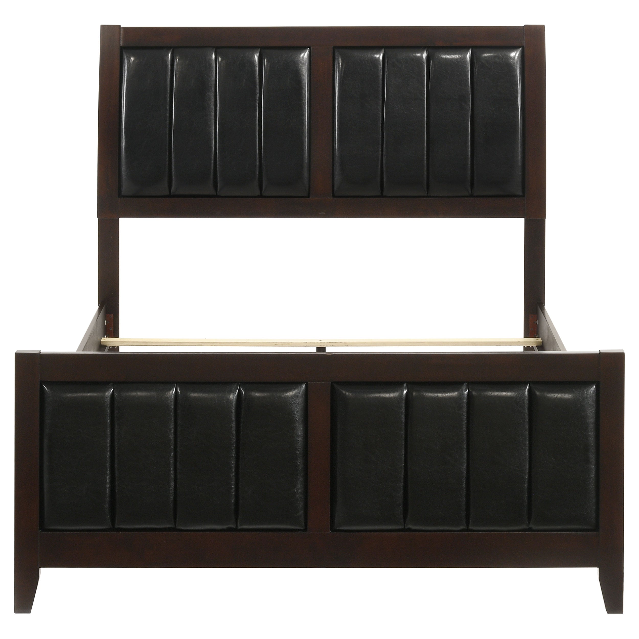 Carlton Wood Full Panel Bed Cappuccino-CoasterEveryday