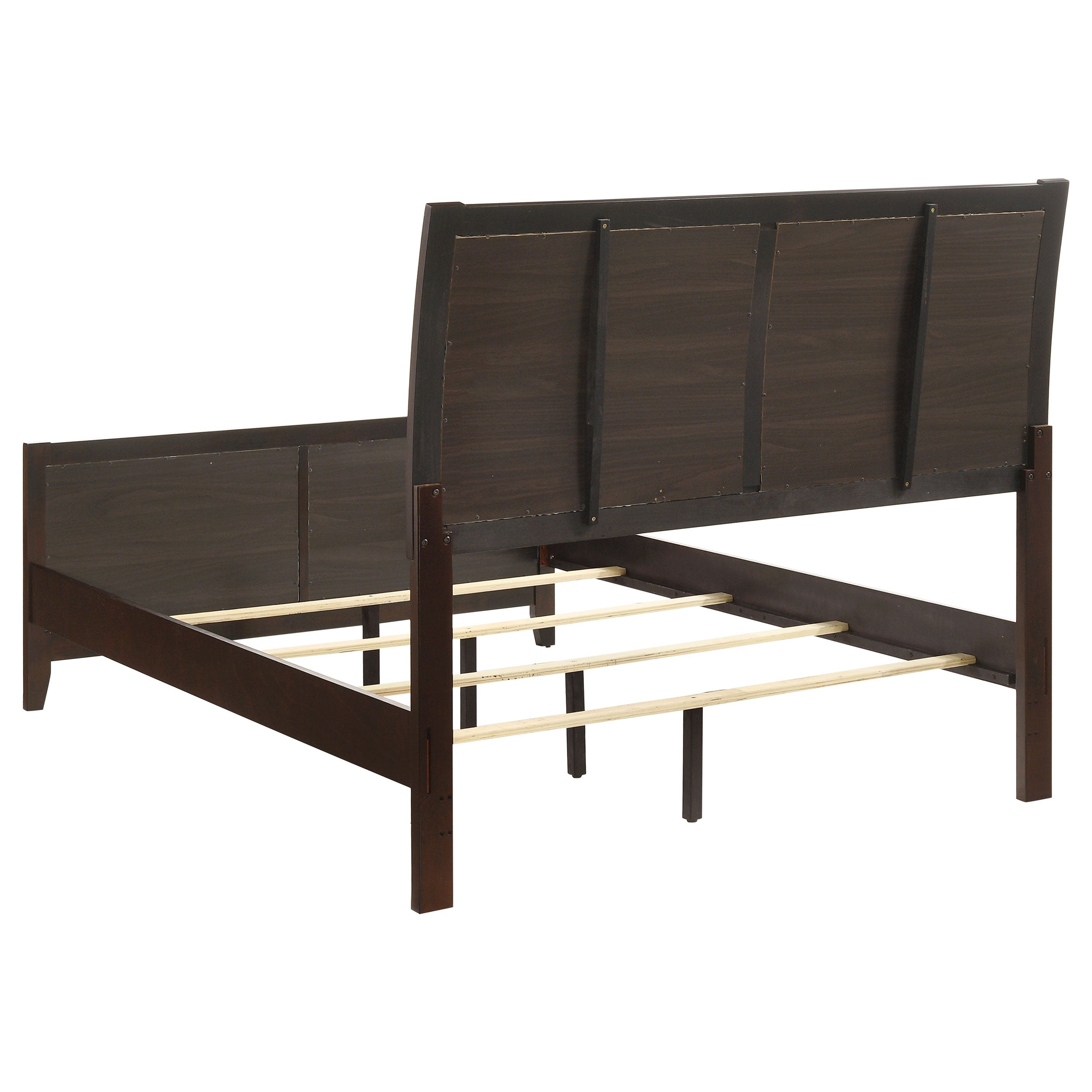 Carlton Wood Full Panel Bed Cappuccino-CoasterEveryday