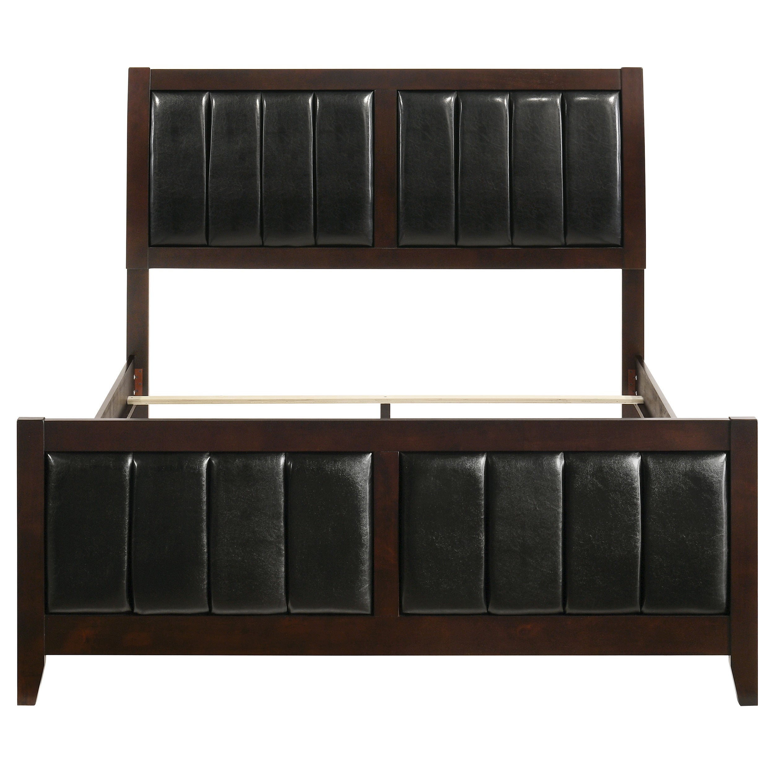 Carlton Wood Queen Panel Bed Cappuccino-CoasterEveryday