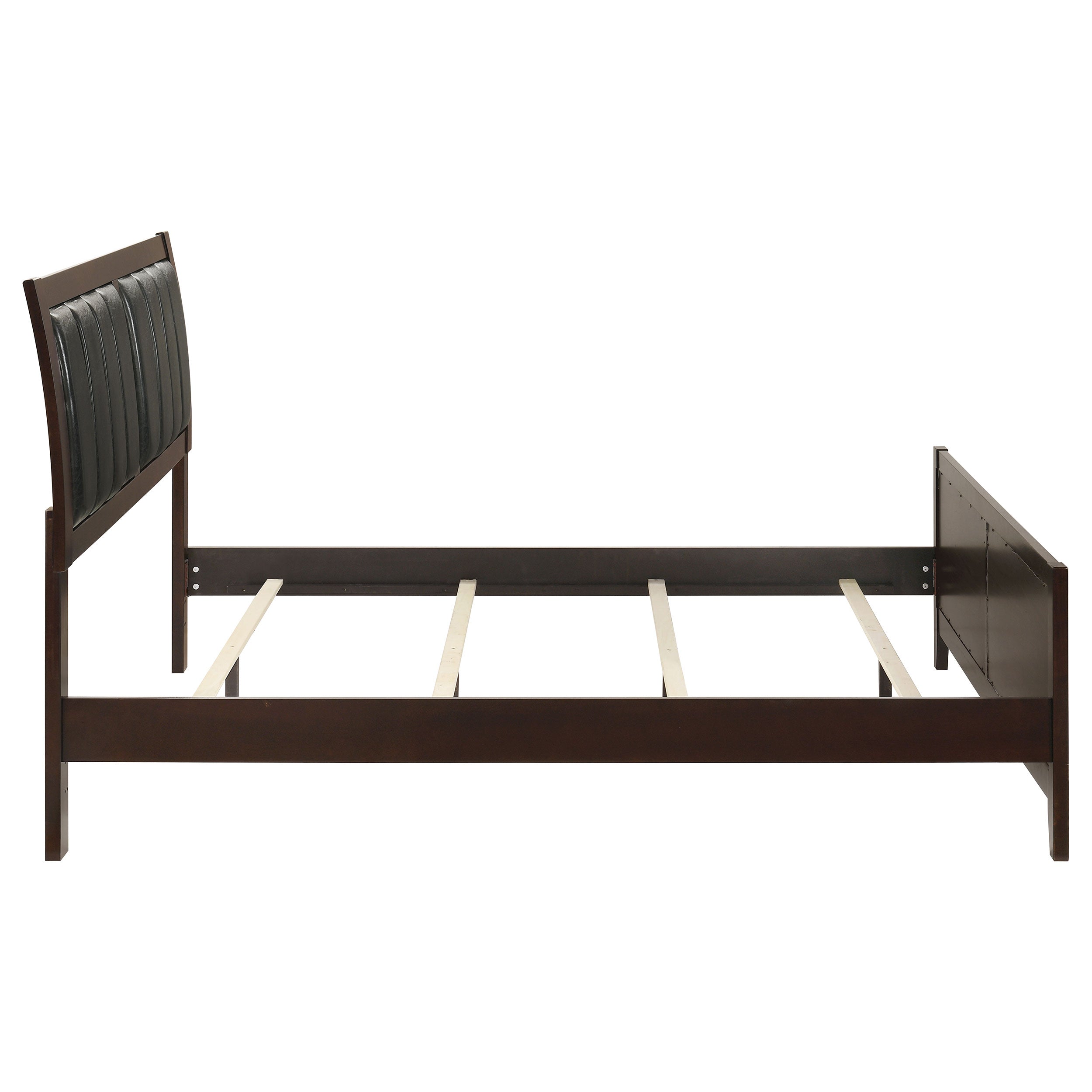 Carlton Wood Queen Panel Bed Cappuccino-CoasterEveryday