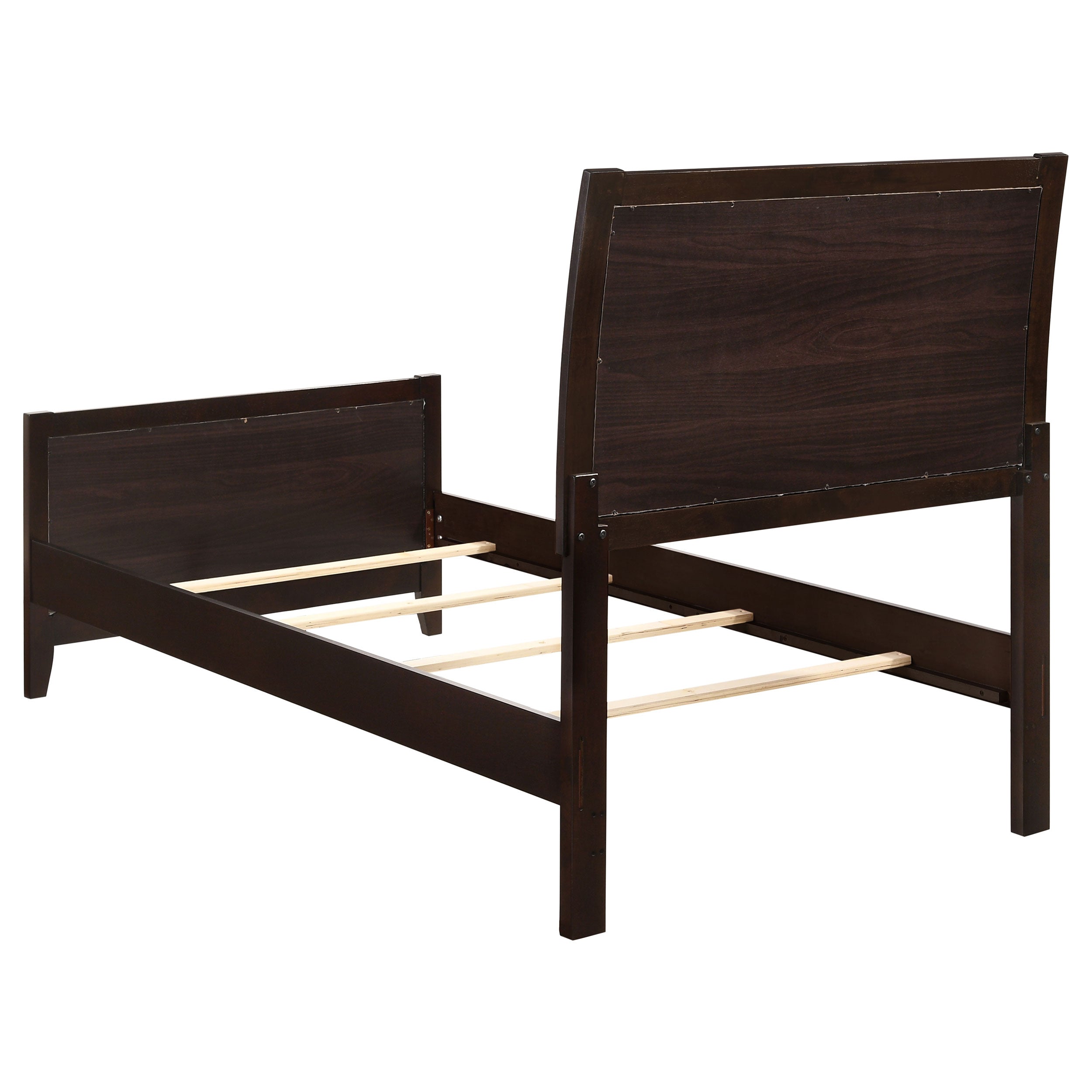 Carlton Wood Twin Panel Bed Cappuccino-CoasterEveryday