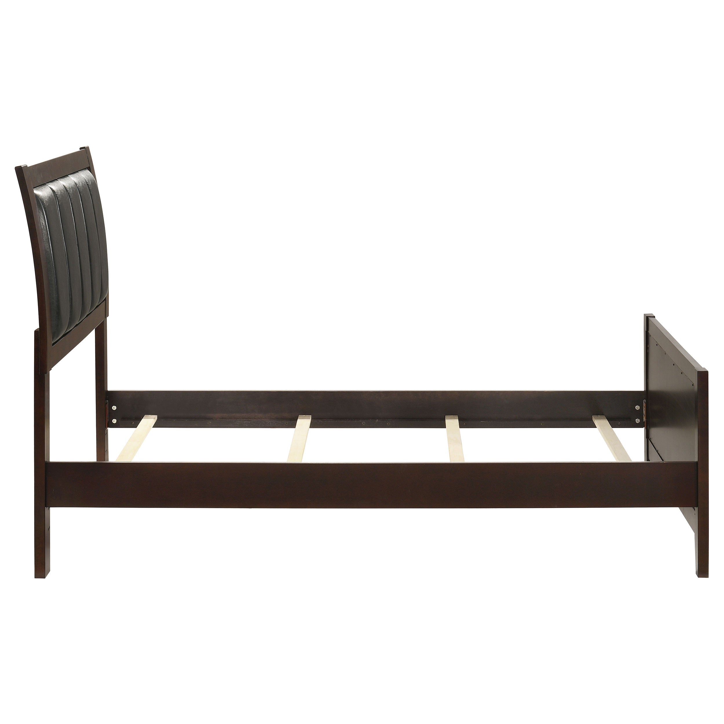 Carlton Wood Twin Panel Bed Cappuccino-CoasterEveryday