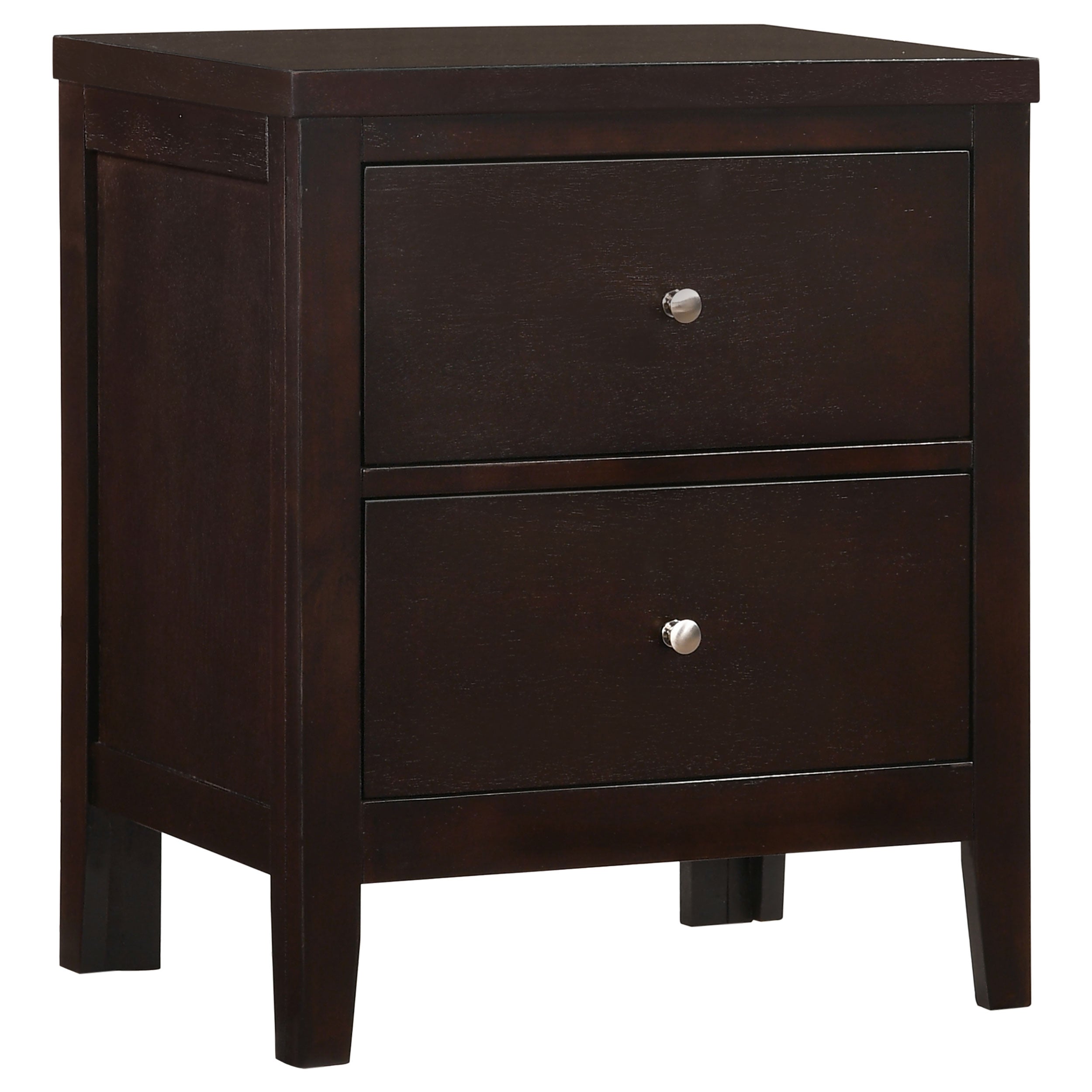 Carlton 2-drawer Nightstand Cappuccino-CoasterEveryday