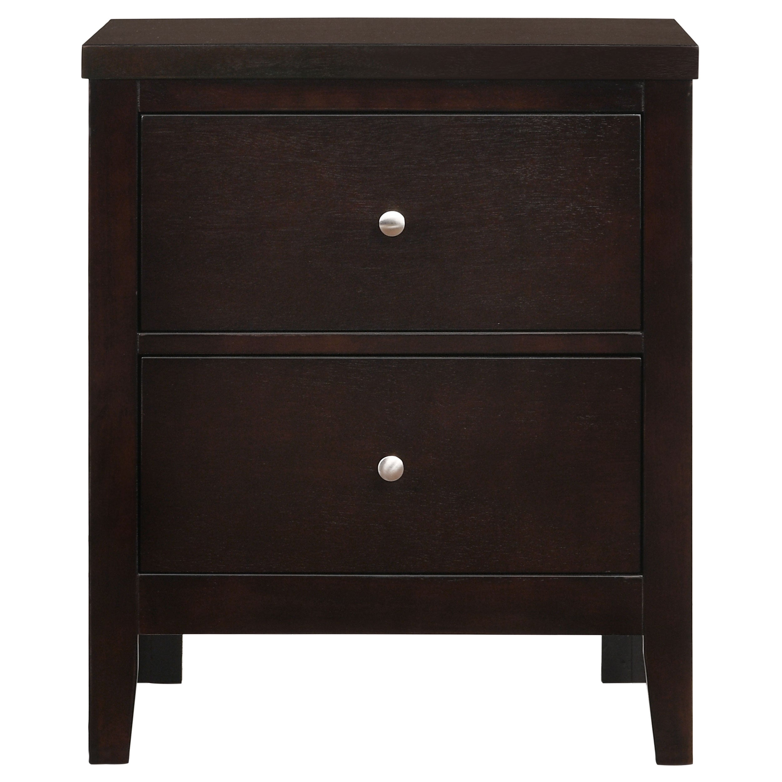 Carlton 2-drawer Nightstand Cappuccino-CoasterEveryday