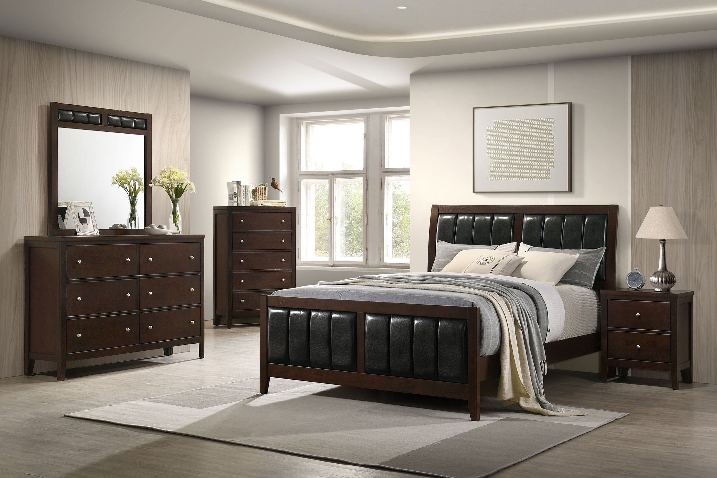 Carlton 2-drawer Nightstand Cappuccino-CoasterEveryday