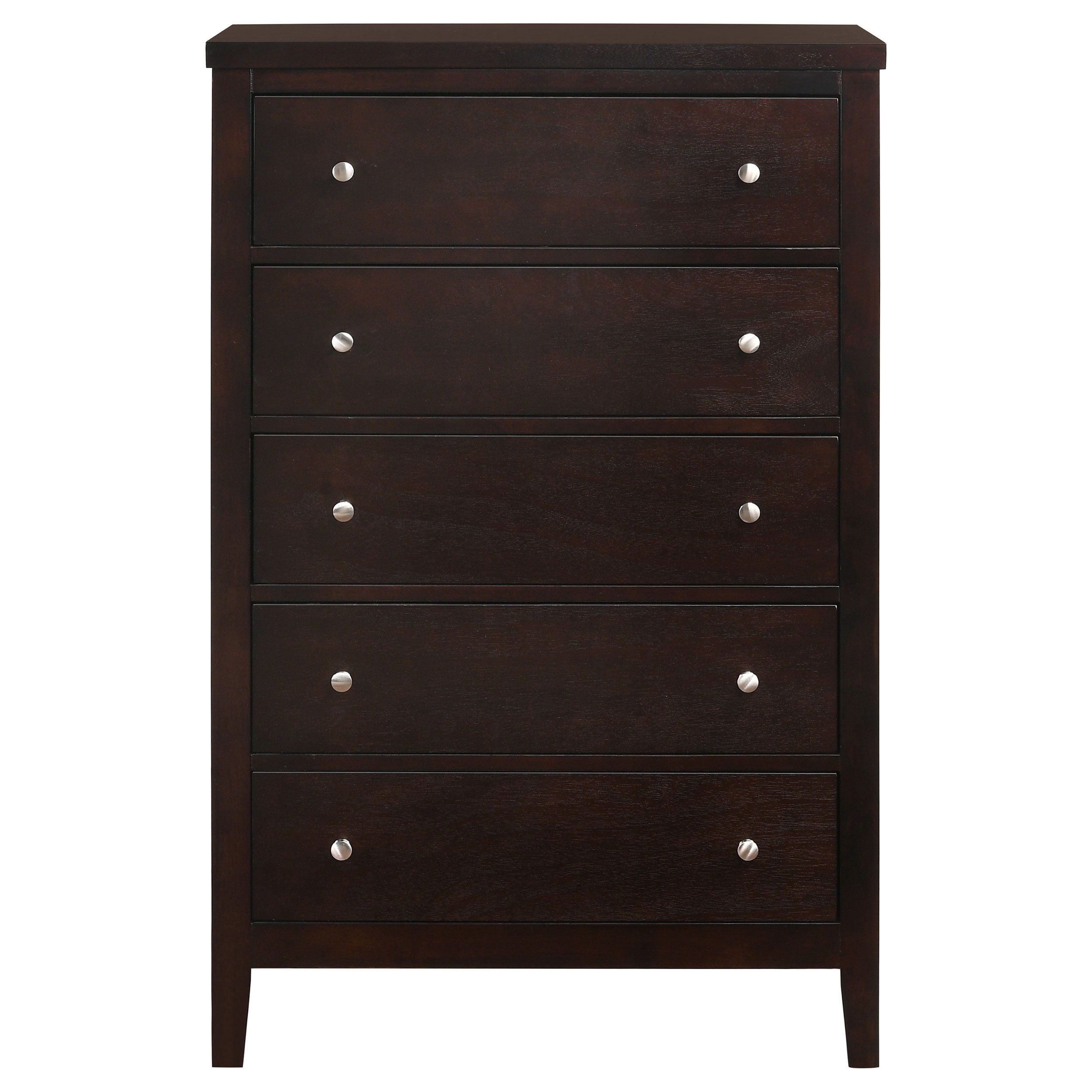 Carlton 5-drawer Bedroom Chest Cappuccino-CoasterEveryday