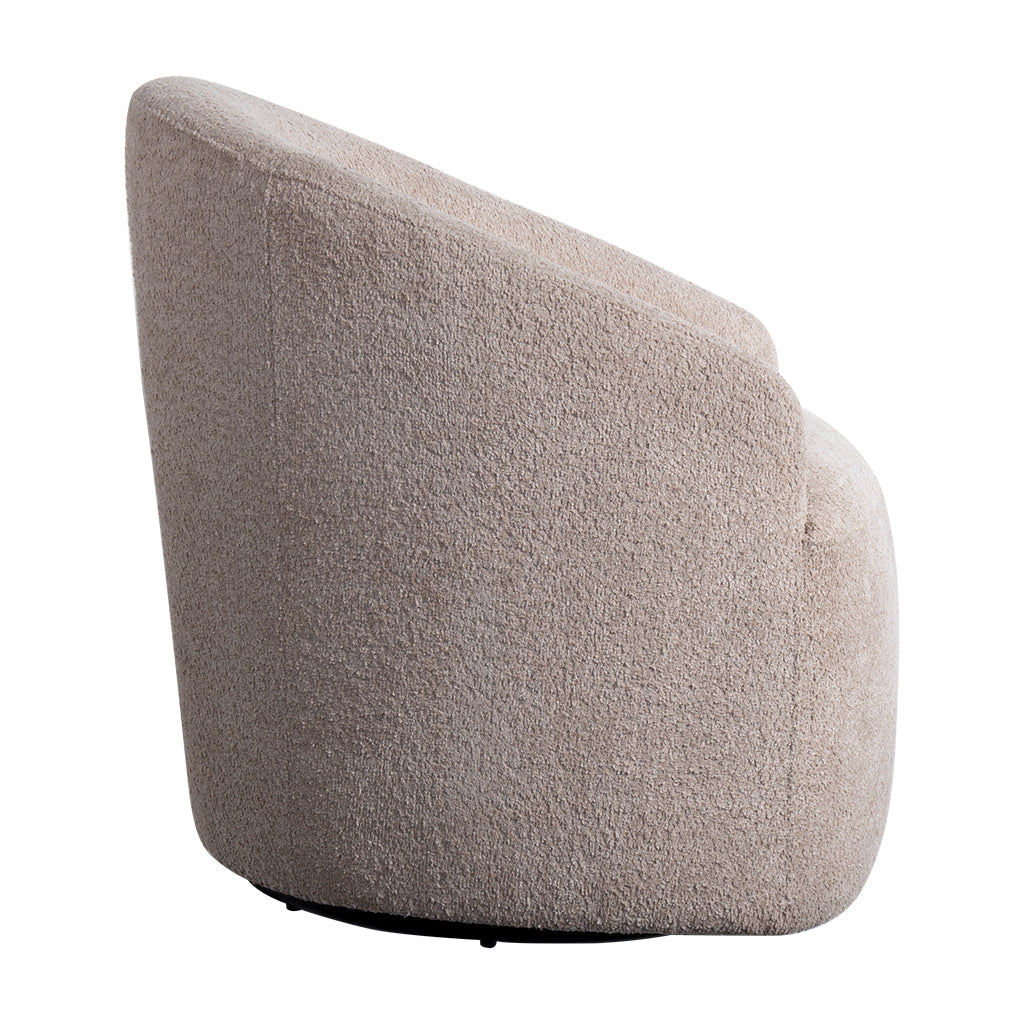 Upholstered 360 Degree Swivel Accent Chair