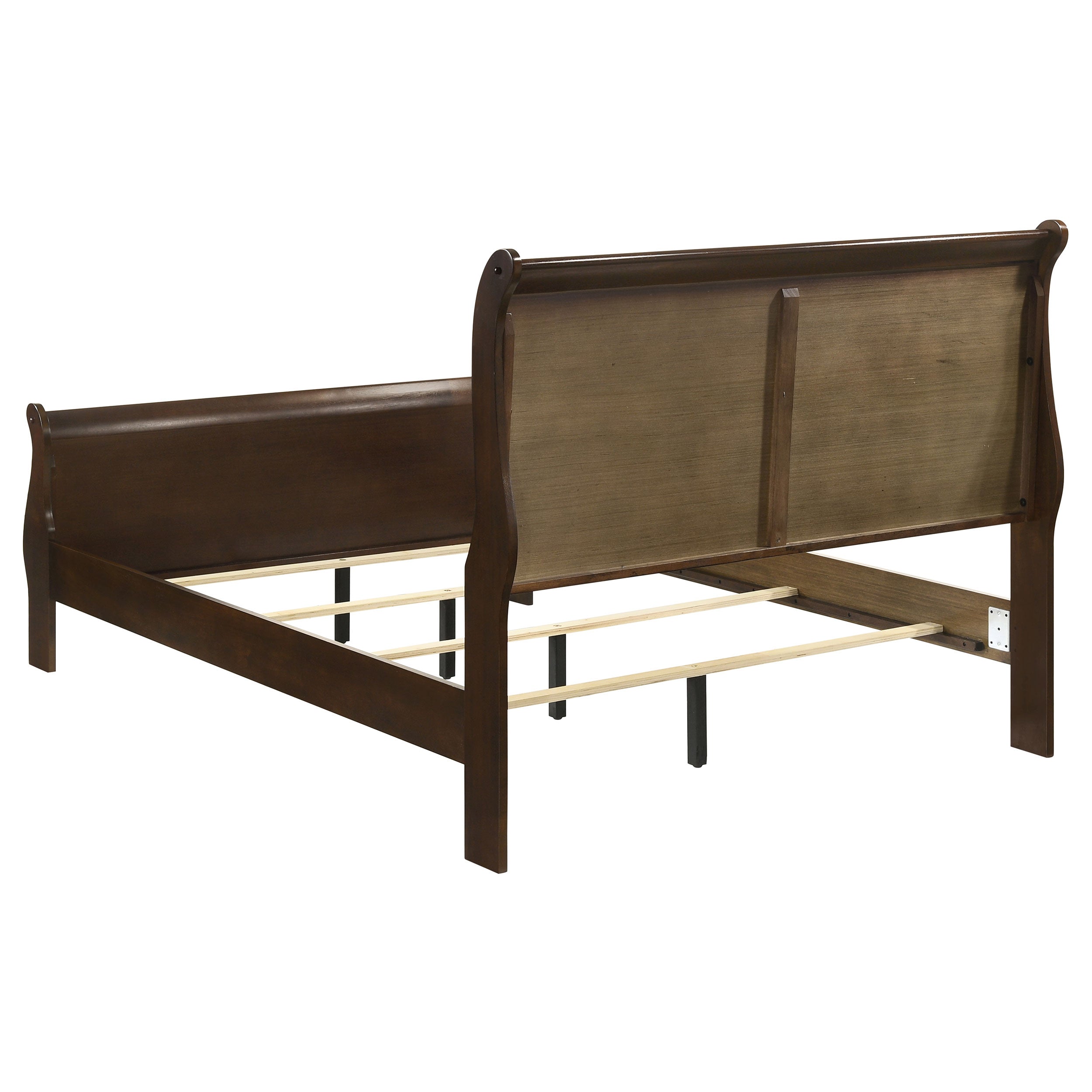 Louis Philippe Wood Full Sleigh Bed Cappuccino-CoasterEveryday