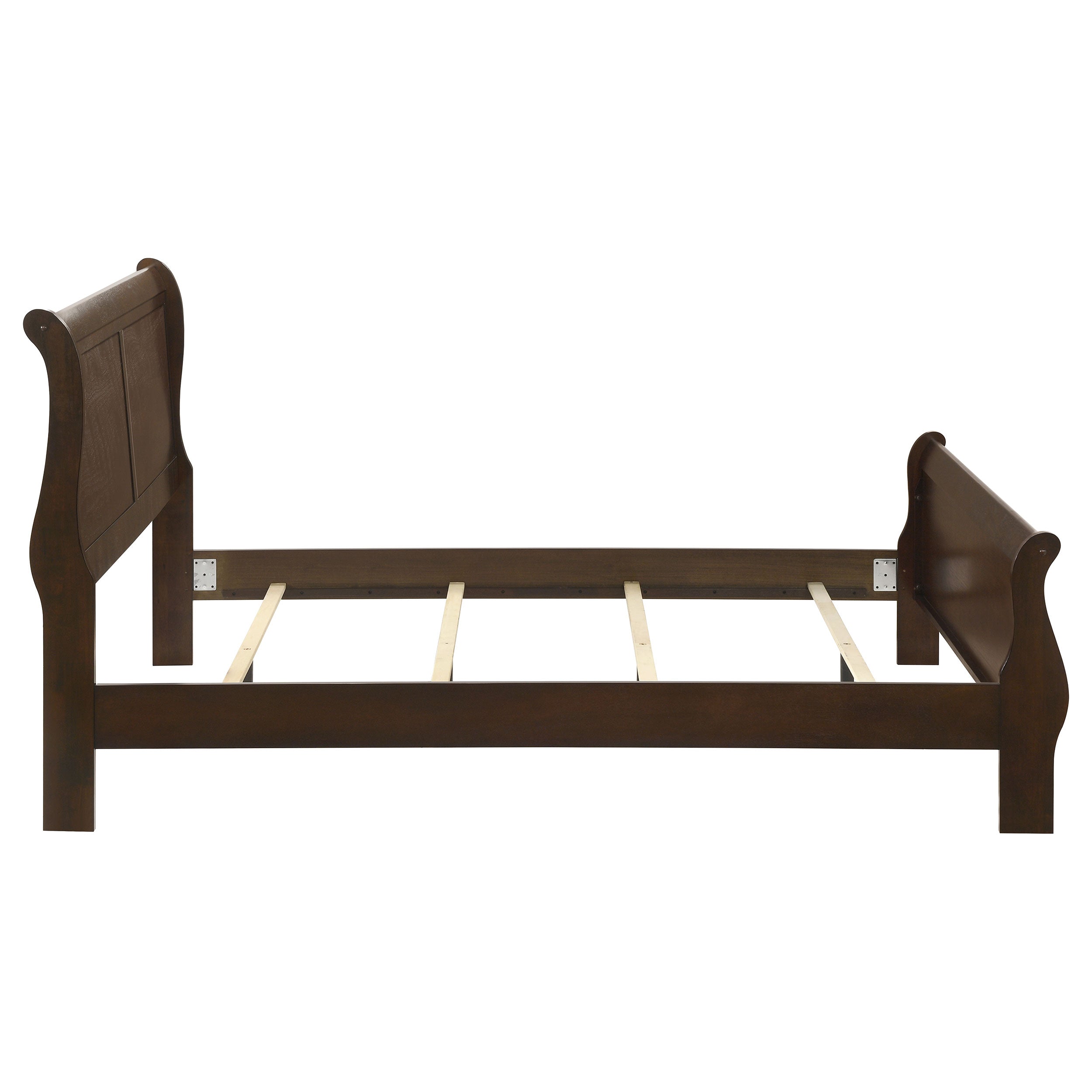 Louis Philippe Wood Queen Sleigh Bed Cappuccino-CoasterEveryday