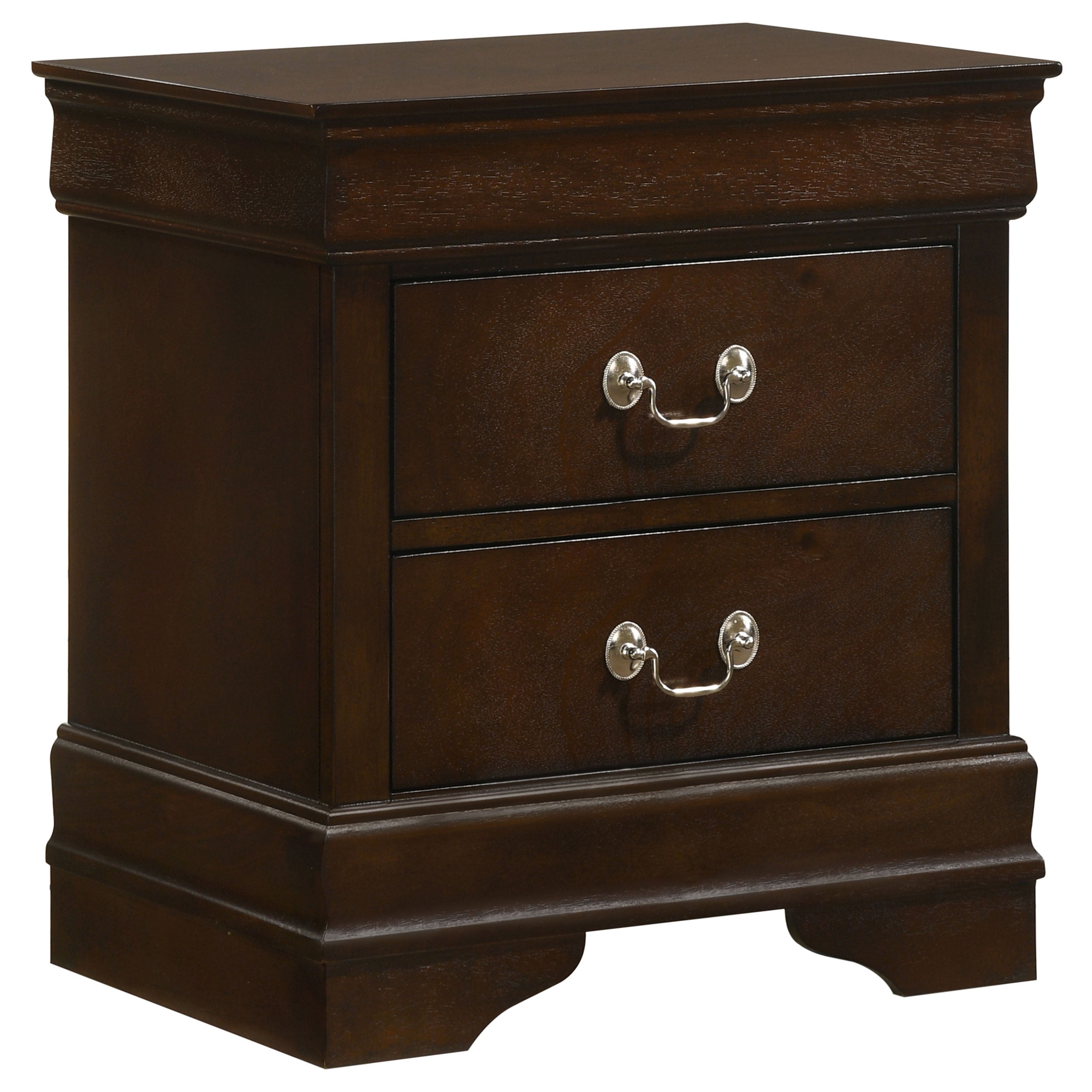 Louis Philippe 2-drawer Nightstand Cappuccino-CoasterEveryday