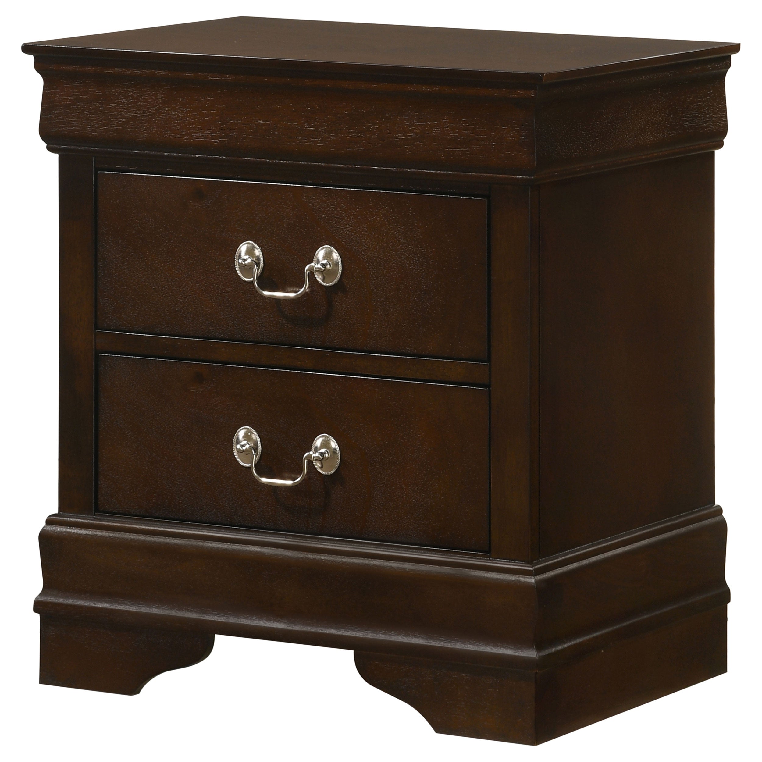 Louis Philippe 2-drawer Nightstand Cappuccino-CoasterEveryday