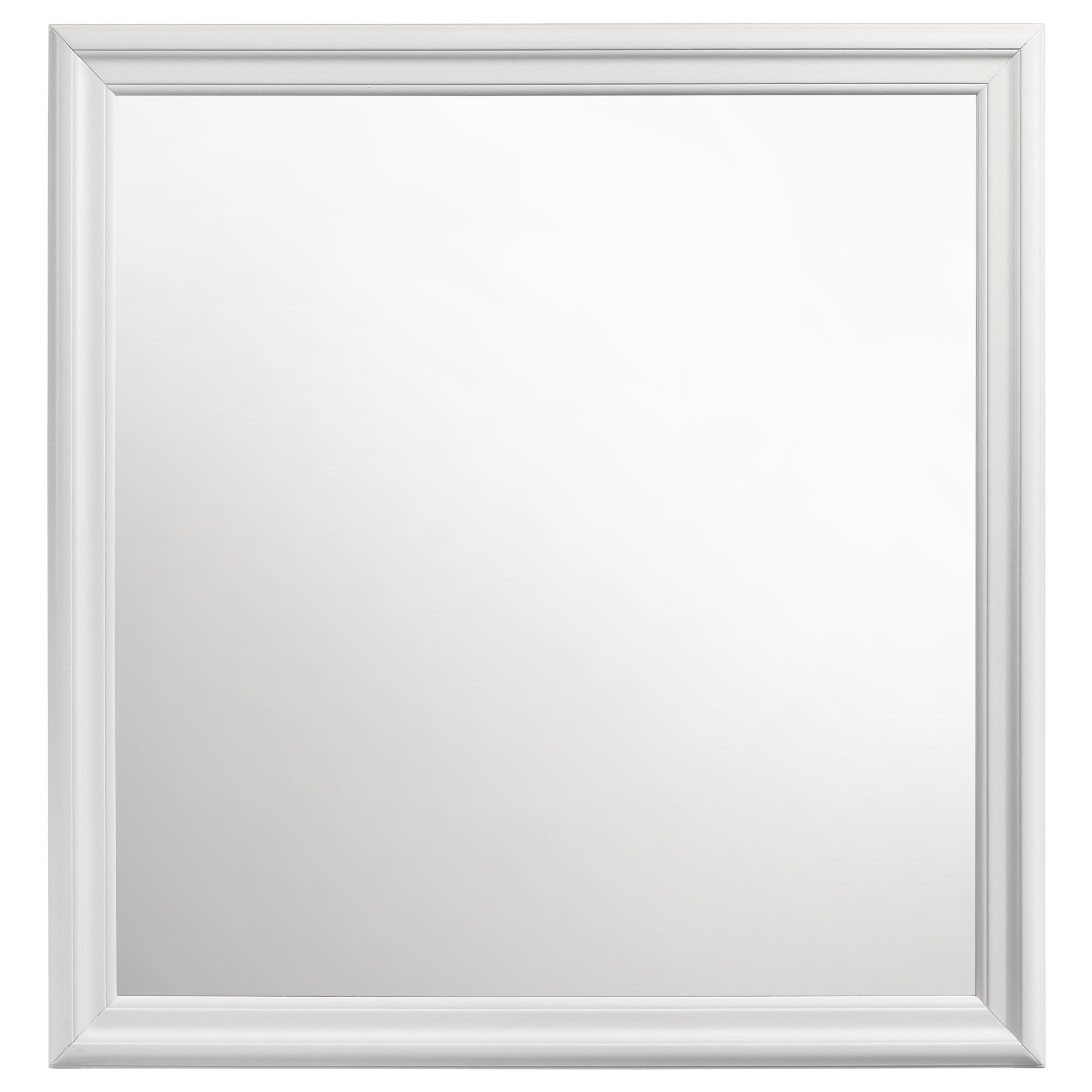 Louis Philippe Dresser Mirror White-