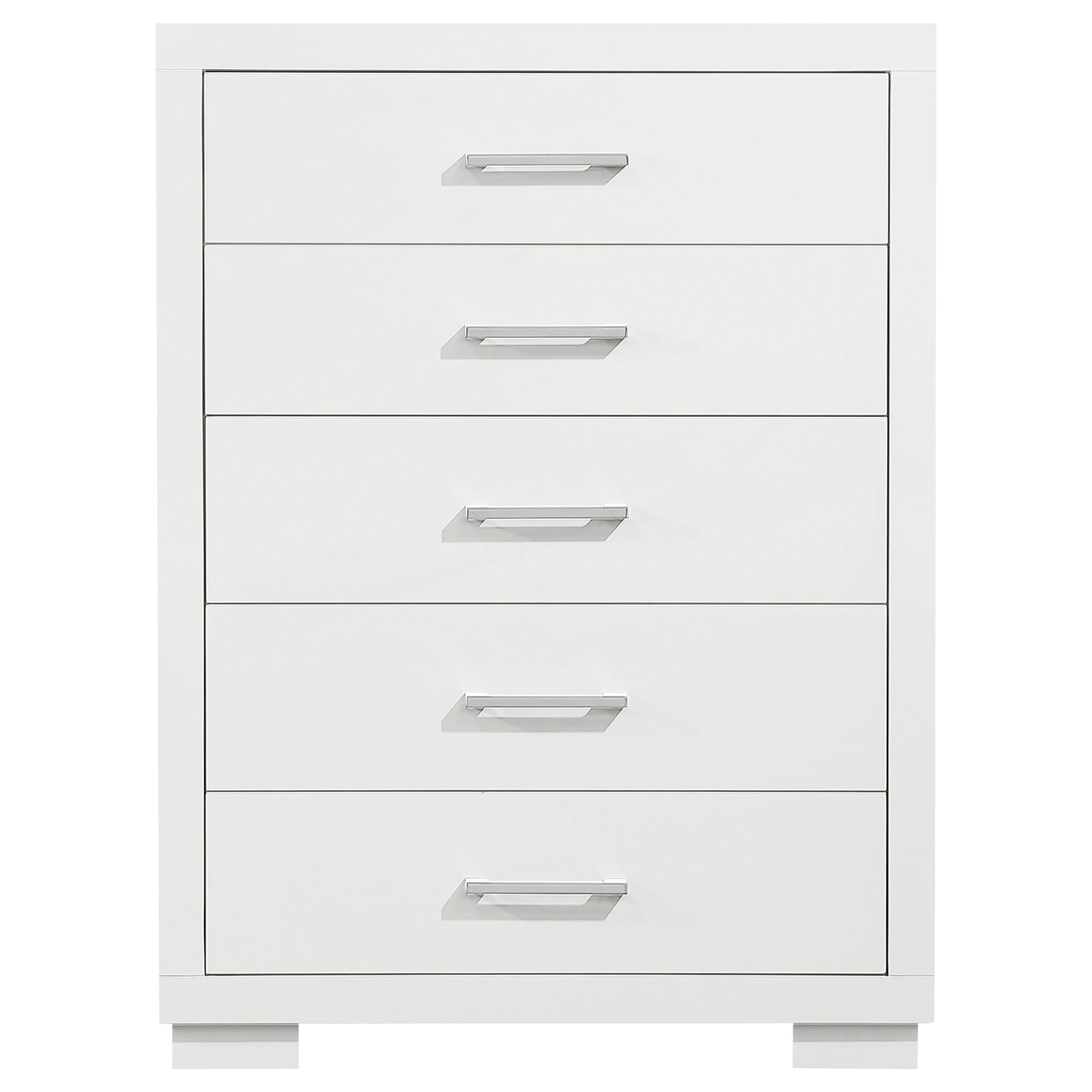 Jessica 5-drawer Bedroom Chest Snow White-CoasterEssence