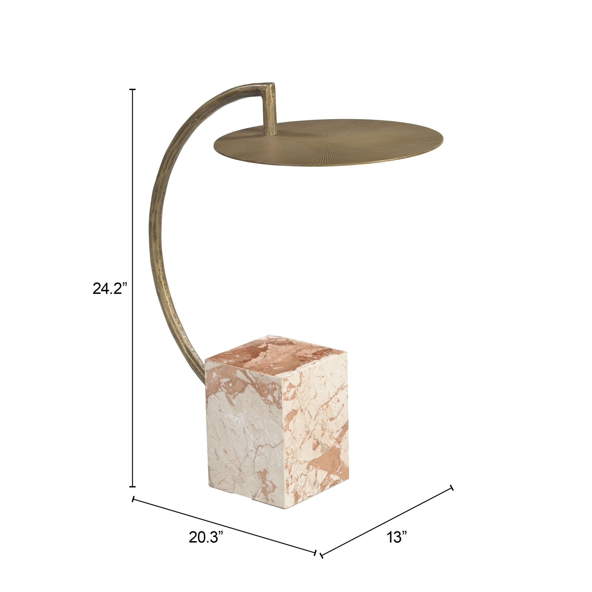 Voler - Side Table - Brass