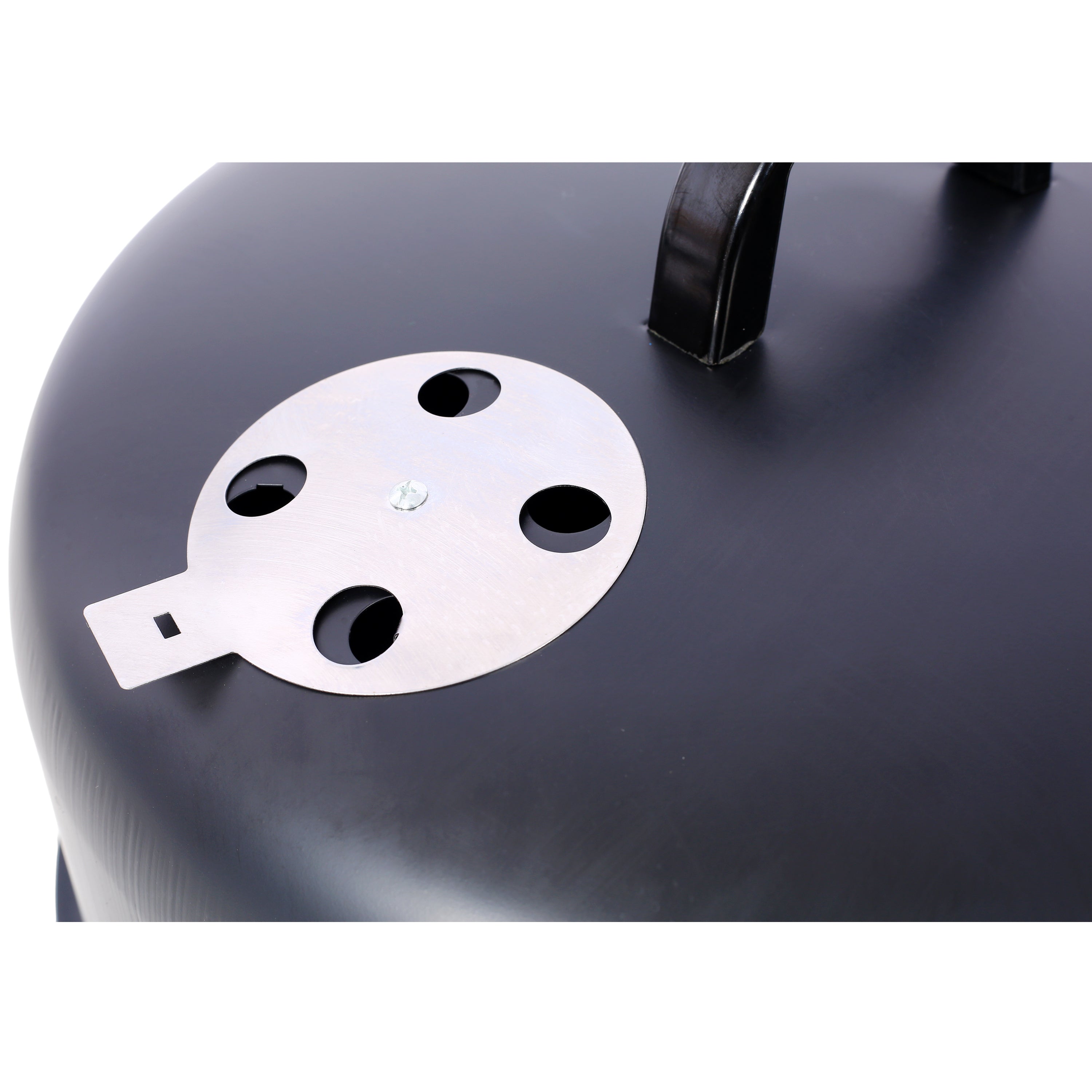 17 Inch Steel Charcoal Smoker Heavy Duty Round BBQ Grill Black