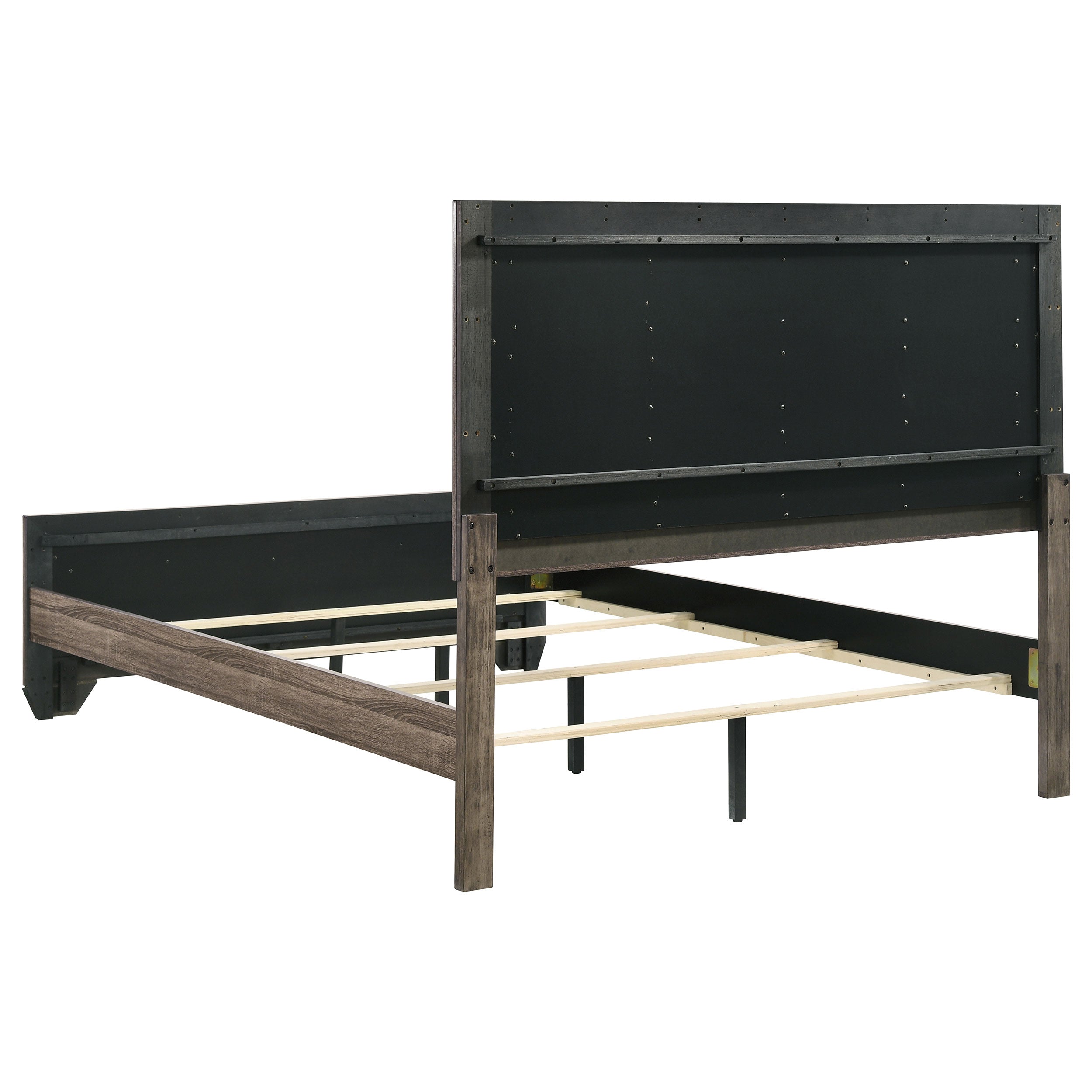 Kauffman Wood Queen Panel Bed Washed Taupe-CoasterEveryday