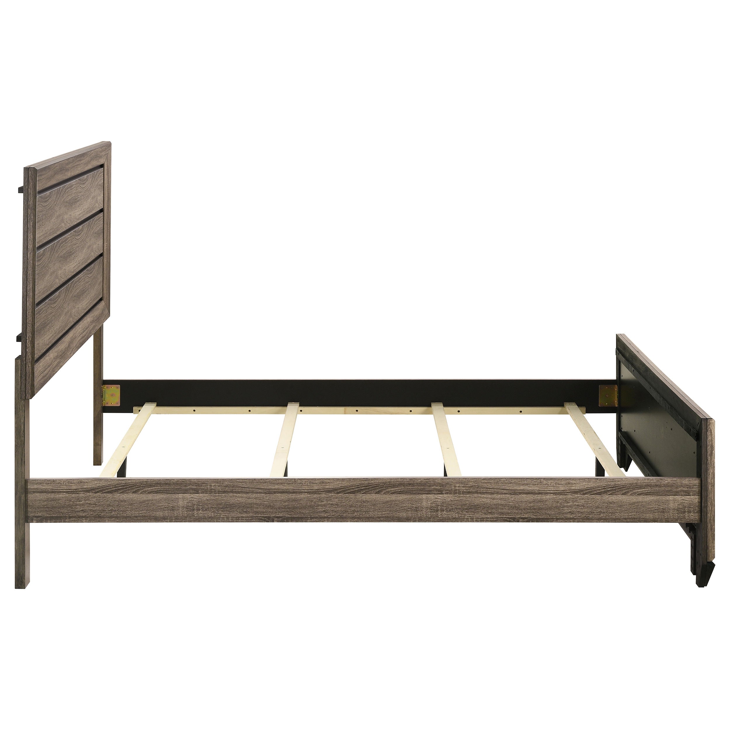 Kauffman Wood Queen Panel Bed Washed Taupe-CoasterEveryday