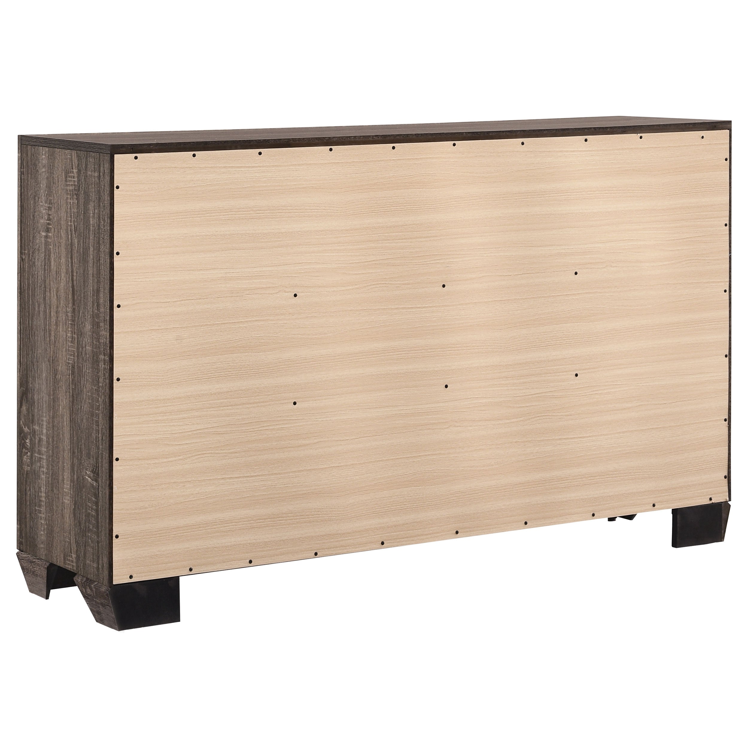 Kauffman 6-drawer Dresser Washed Taupe-CoasterEveryday