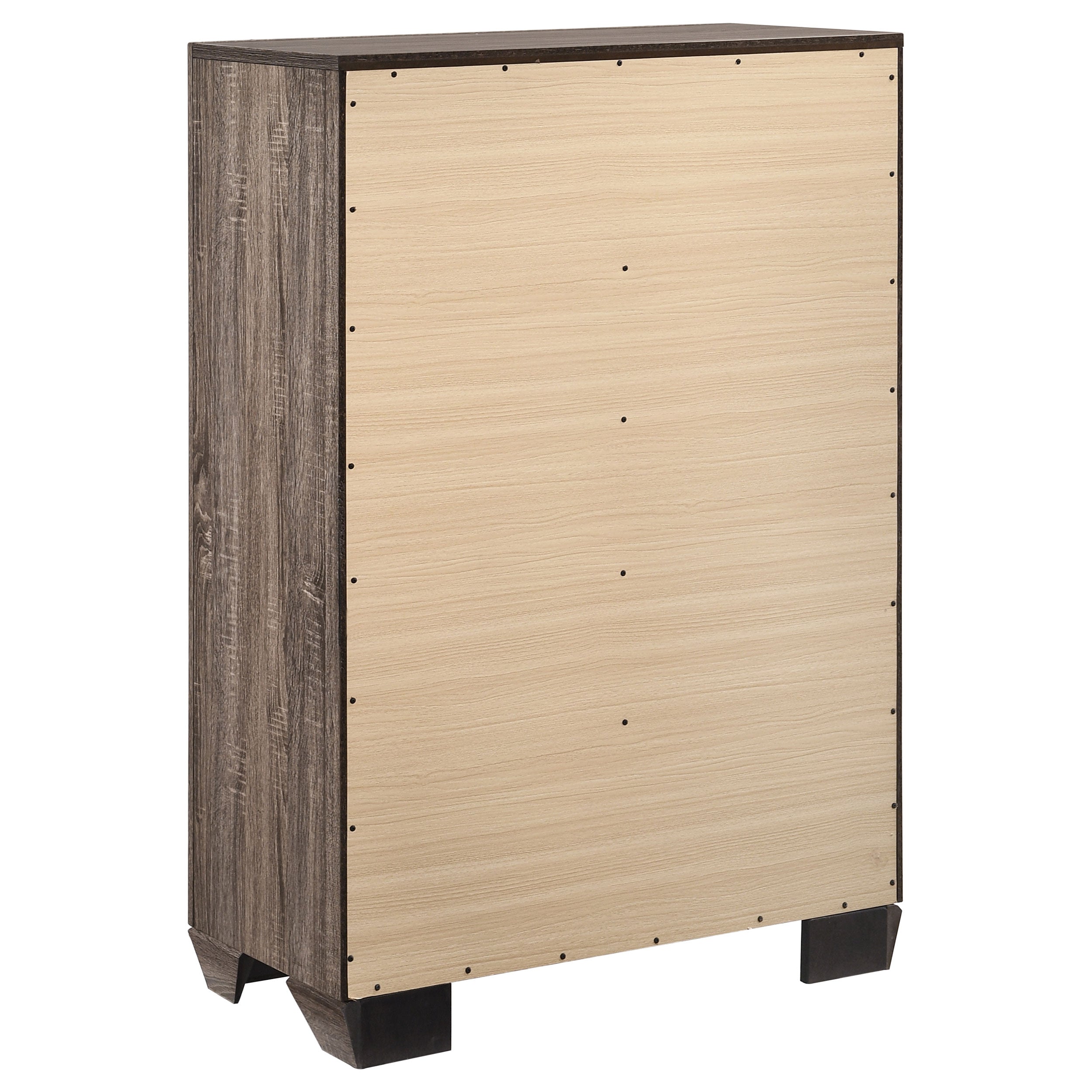 Kauffman 5-drawer Bedroom Chest Washed Taupe-CoasterEveryday