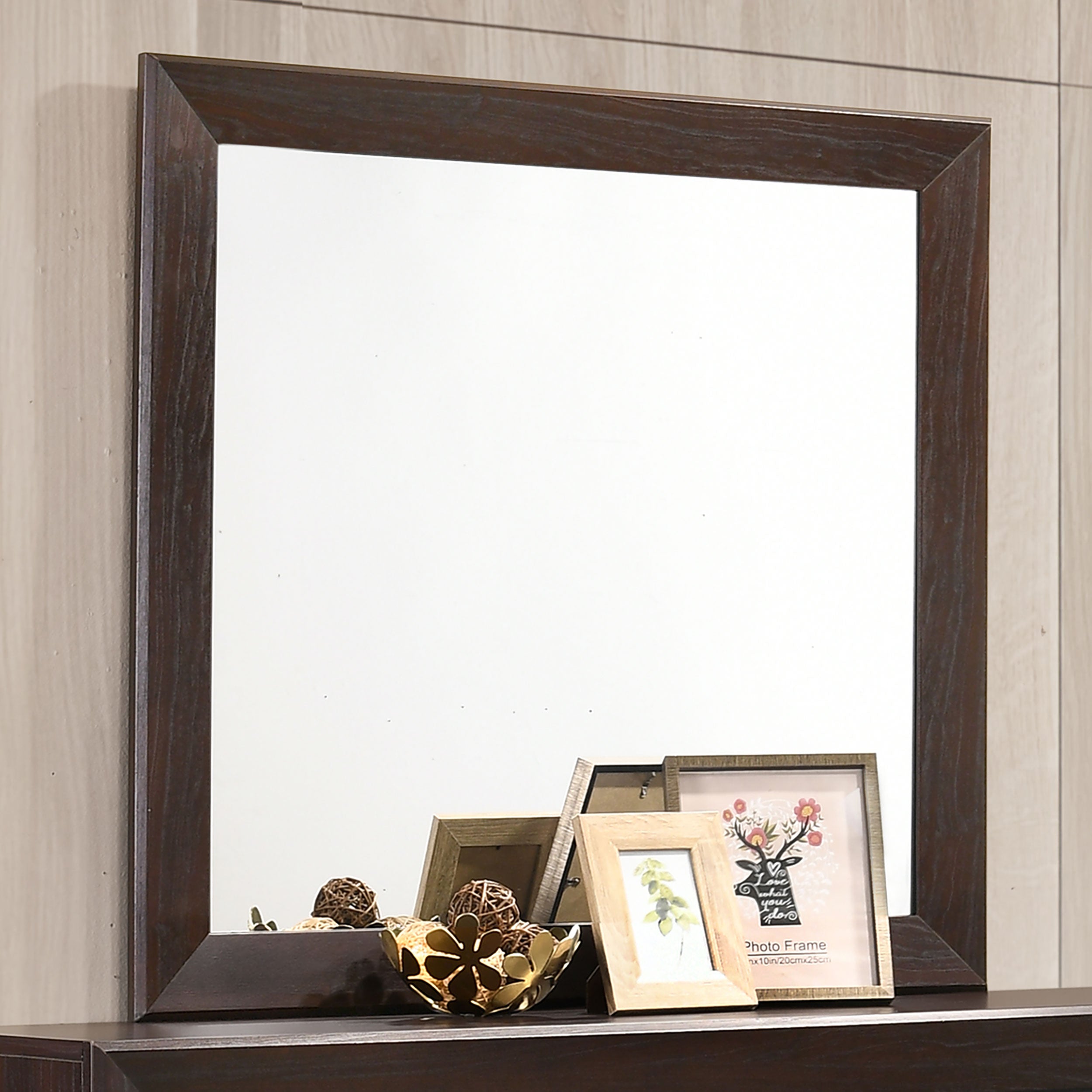 Kauffman Dresser Mirror Dark Cocoa-CoasterEveryday