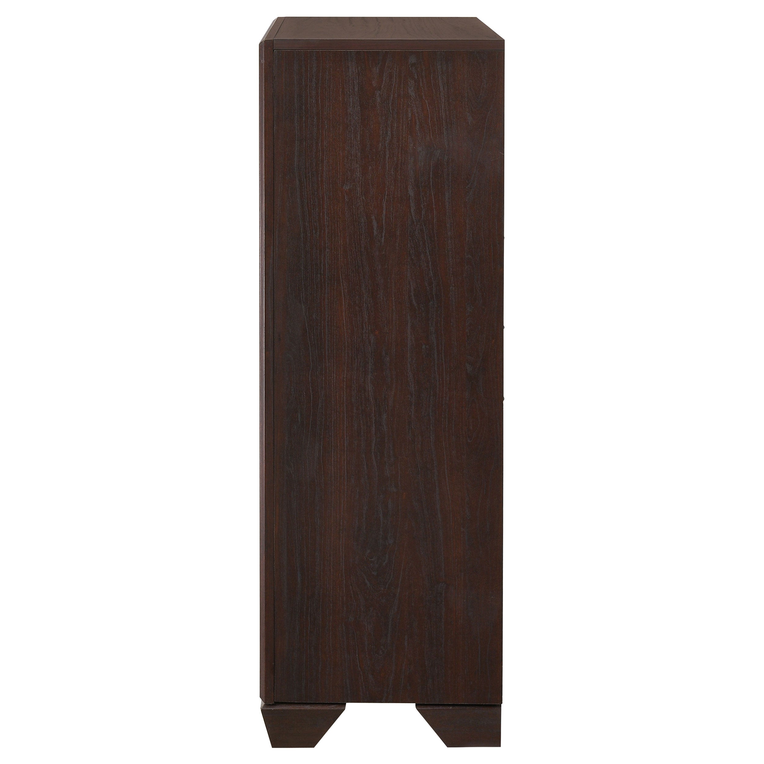 Kauffman 5-drawer Bedroom Chest Dark Cocoa-CoasterEveryday