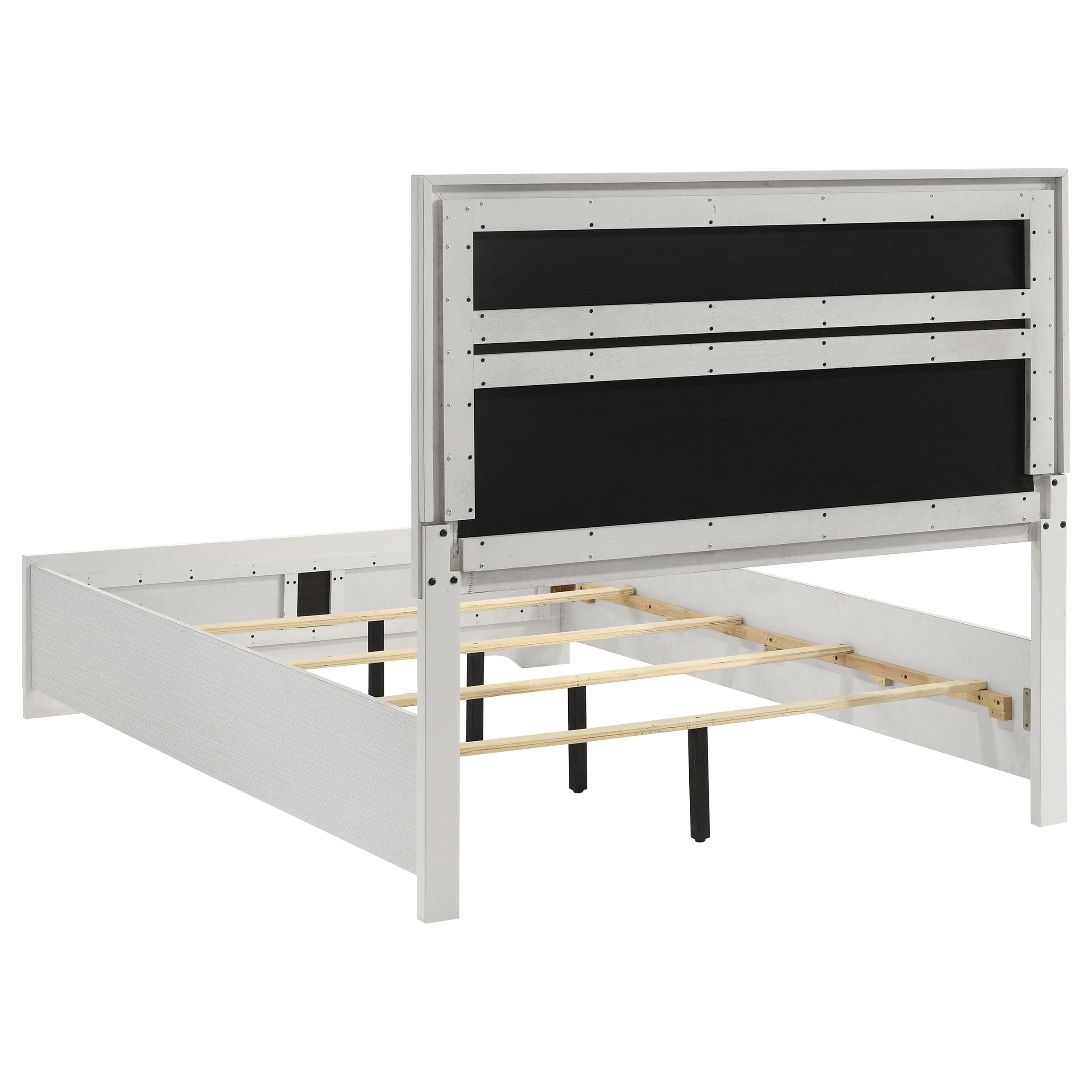 Miranda 54-inch Upholstered Full Panel Bed White-