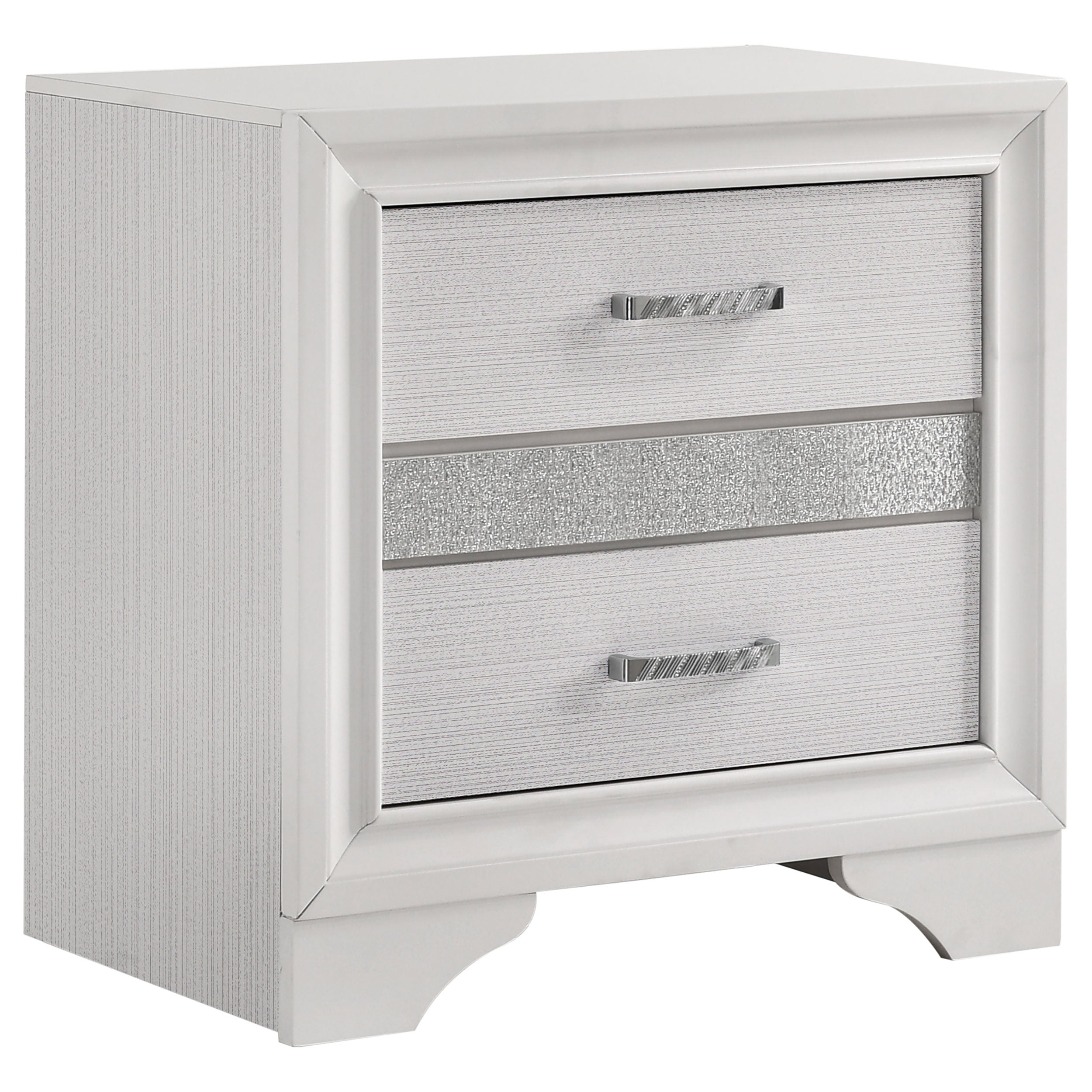 Miranda 3-drawer Nightstand Bedside Table White-CoasterEveryday