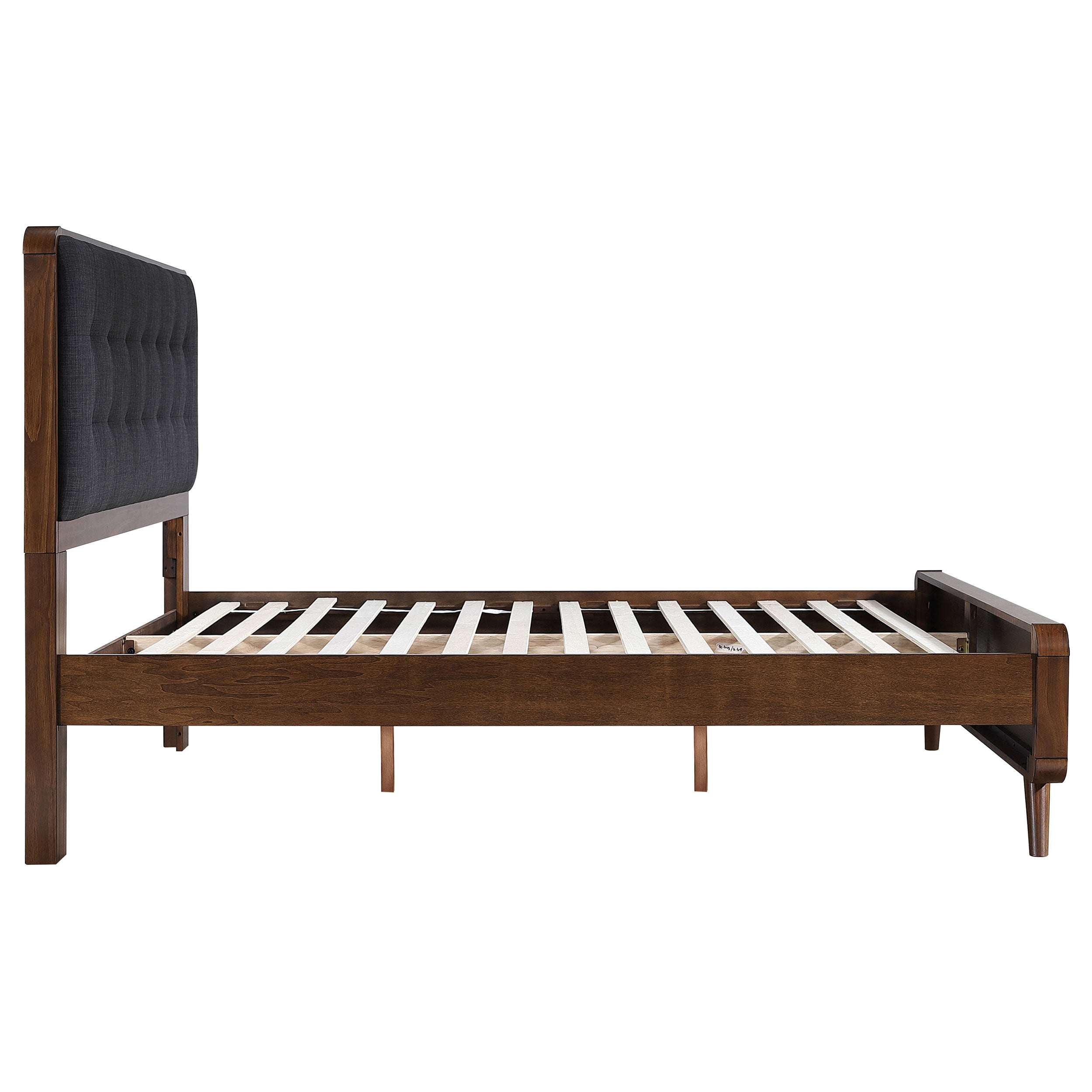 Robyn Wood Queen Platform Bed Dark Walnut-CoasterEssence