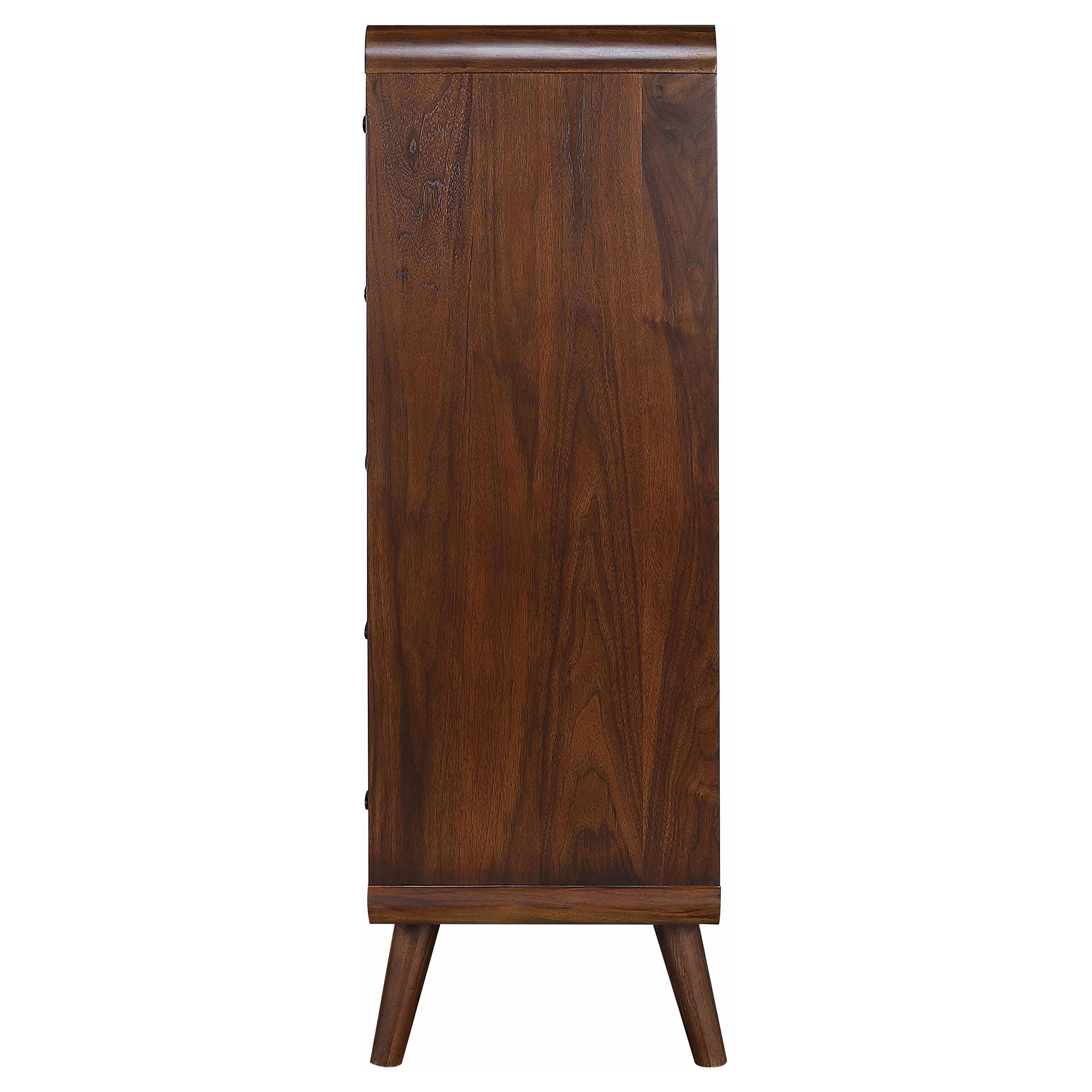 Robyn 5-drawer Bedroom Chest of Drawers Dark Walnut-CoasterEssence