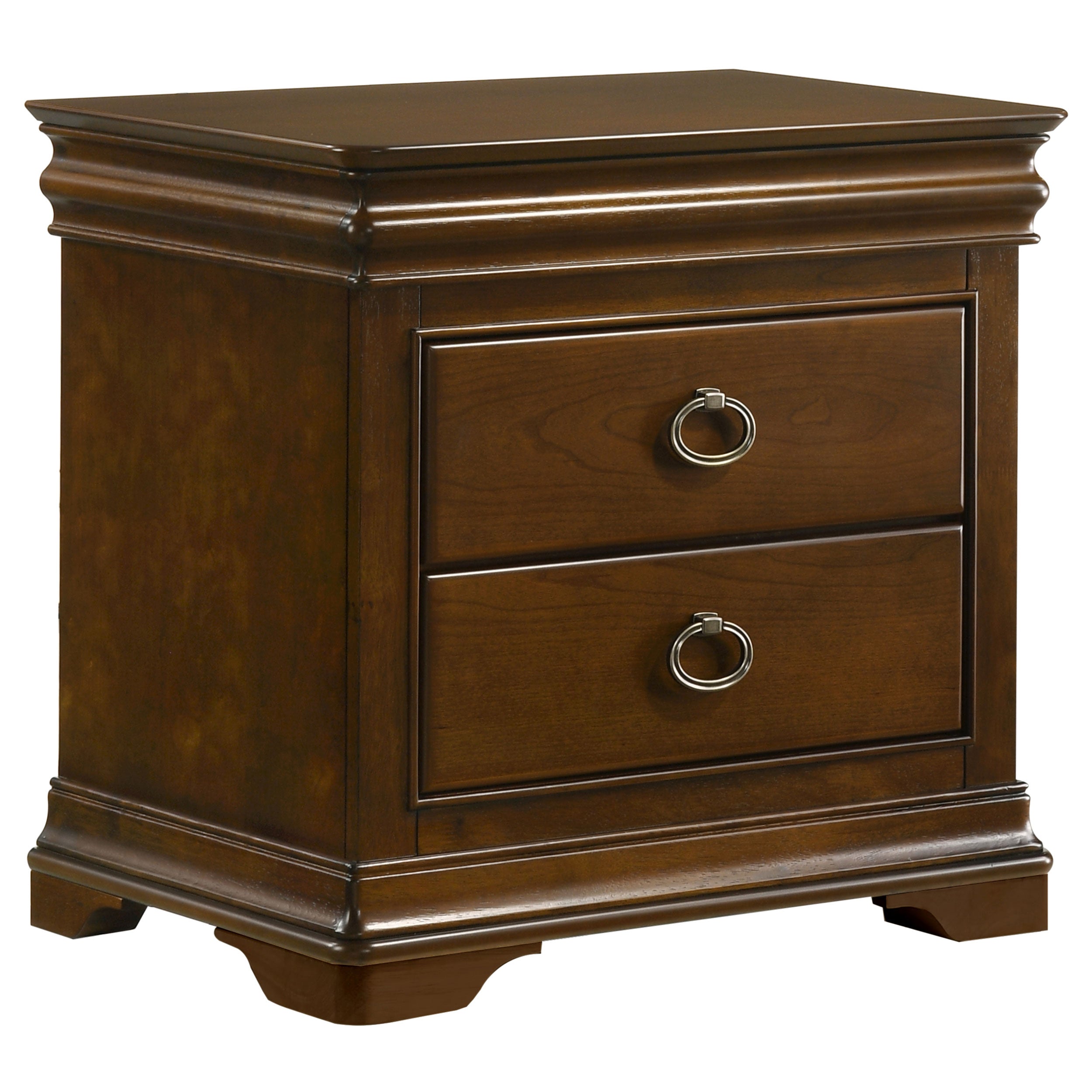Garland 2-drawer Nightstand Bedside Table Brown Cherry-