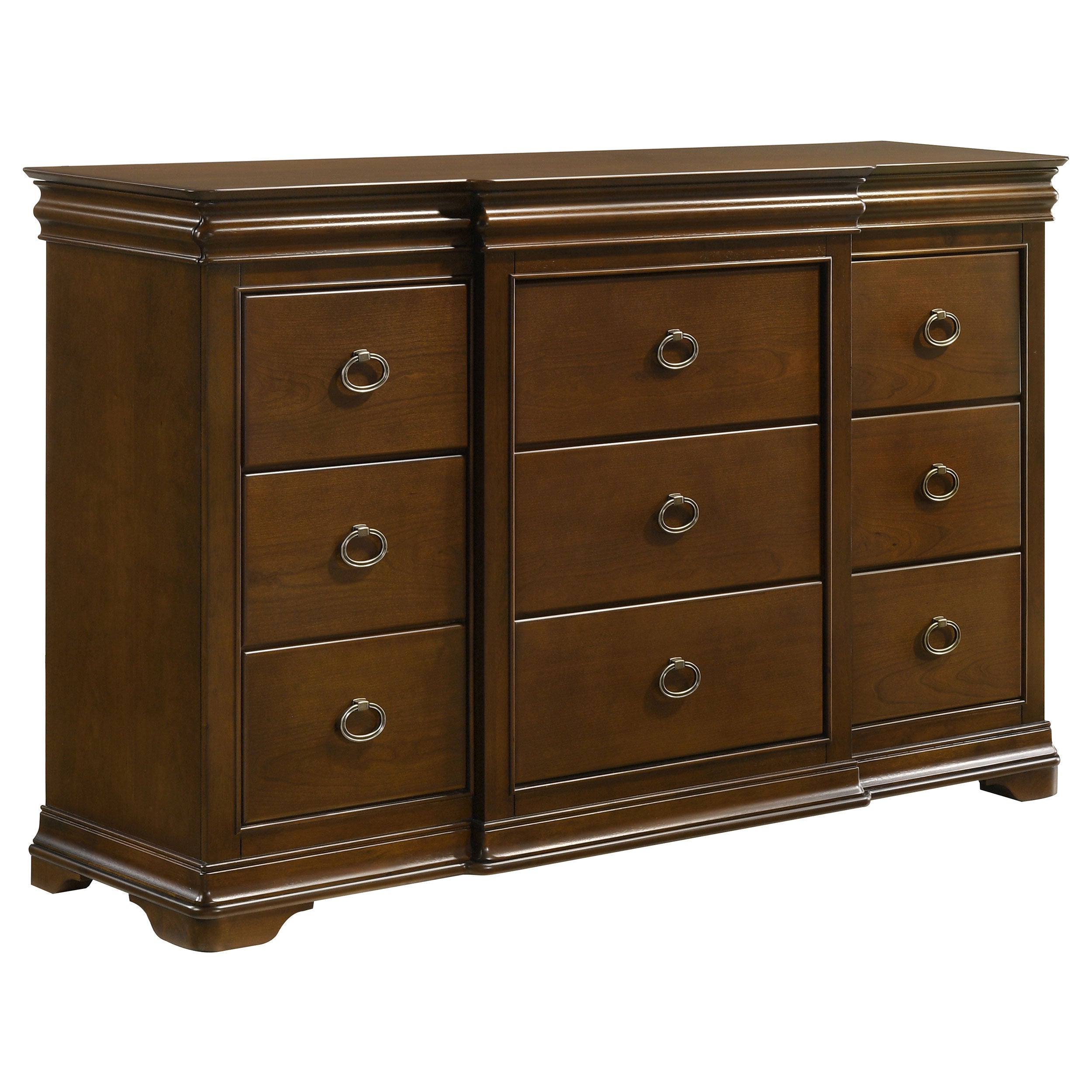 Garland 9-drawer Bedroom Dresser Cabinet Brown Cherry-