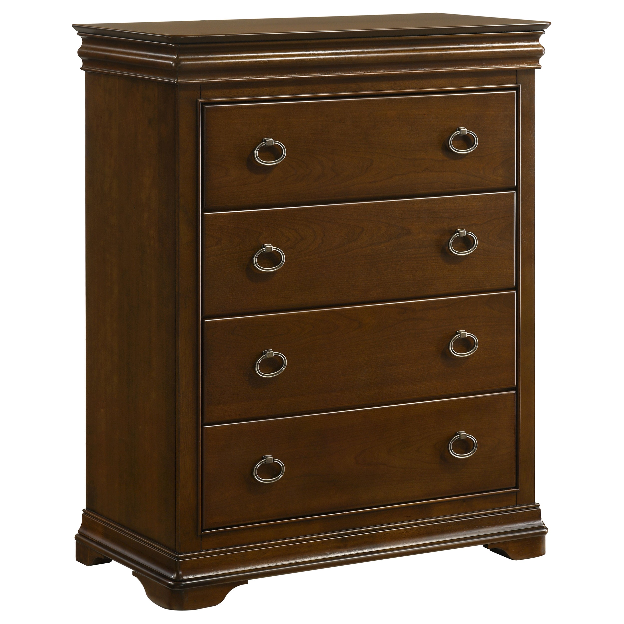 Garland 4-drawer Bedroom Chest of Drawers Brown Cherry-