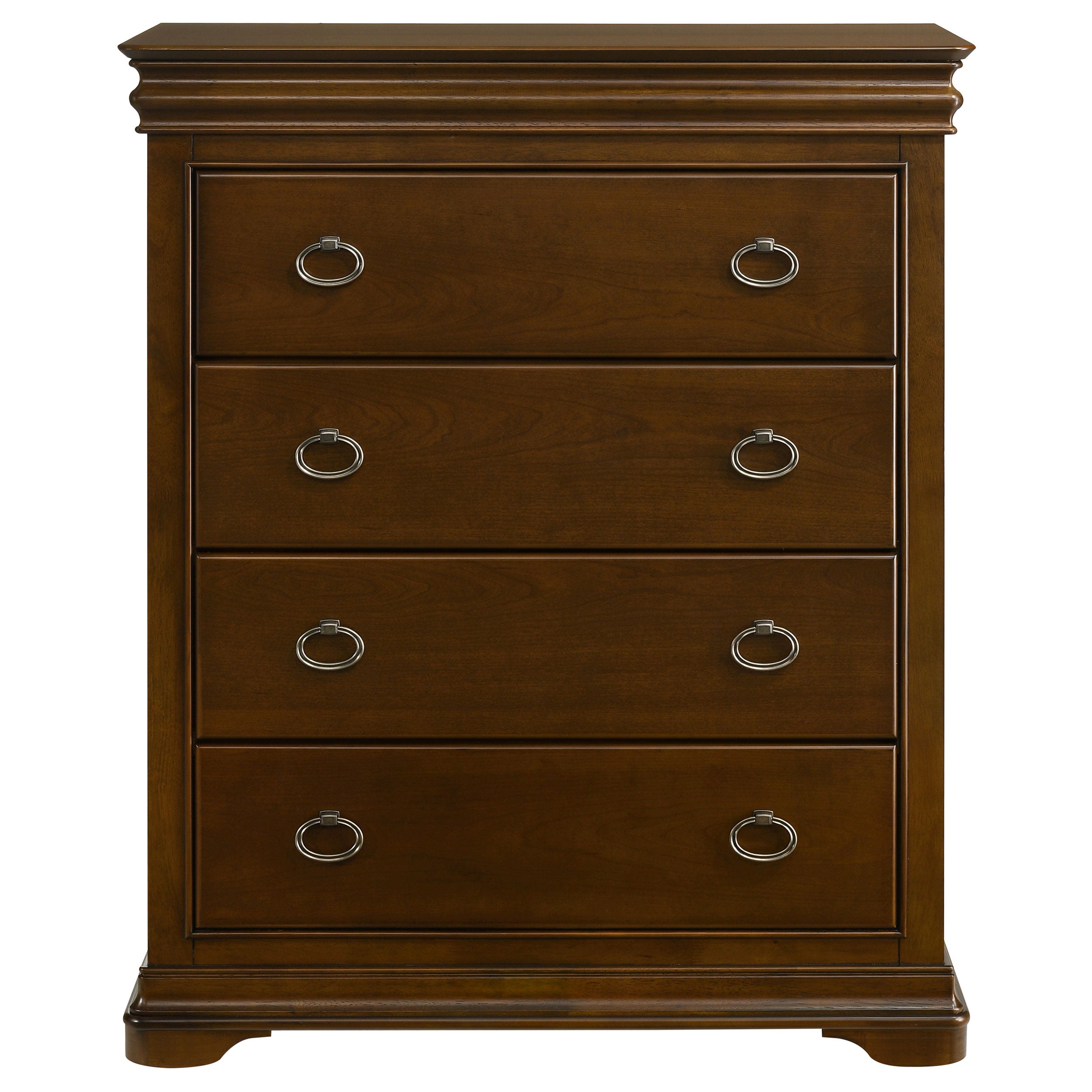 Garland 4-drawer Bedroom Chest of Drawers Brown Cherry-