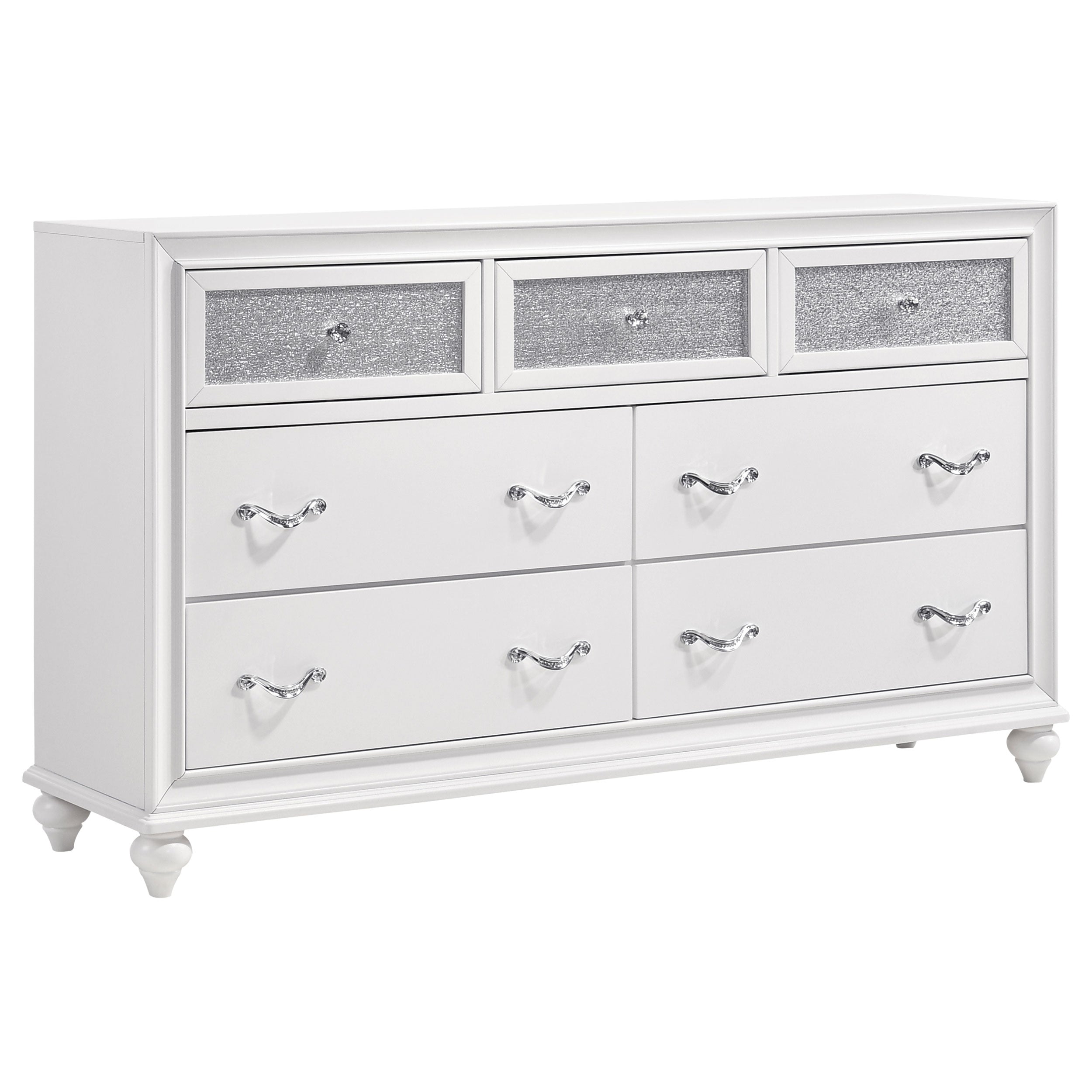 Barzini 7-drawer Dresser White-CoasterEveryday