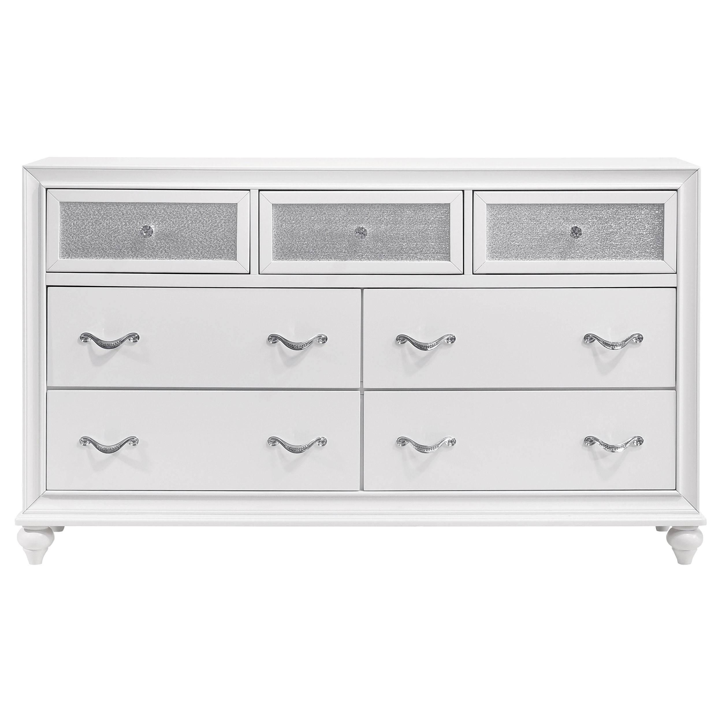 Barzini 7-drawer Dresser White-CoasterEveryday