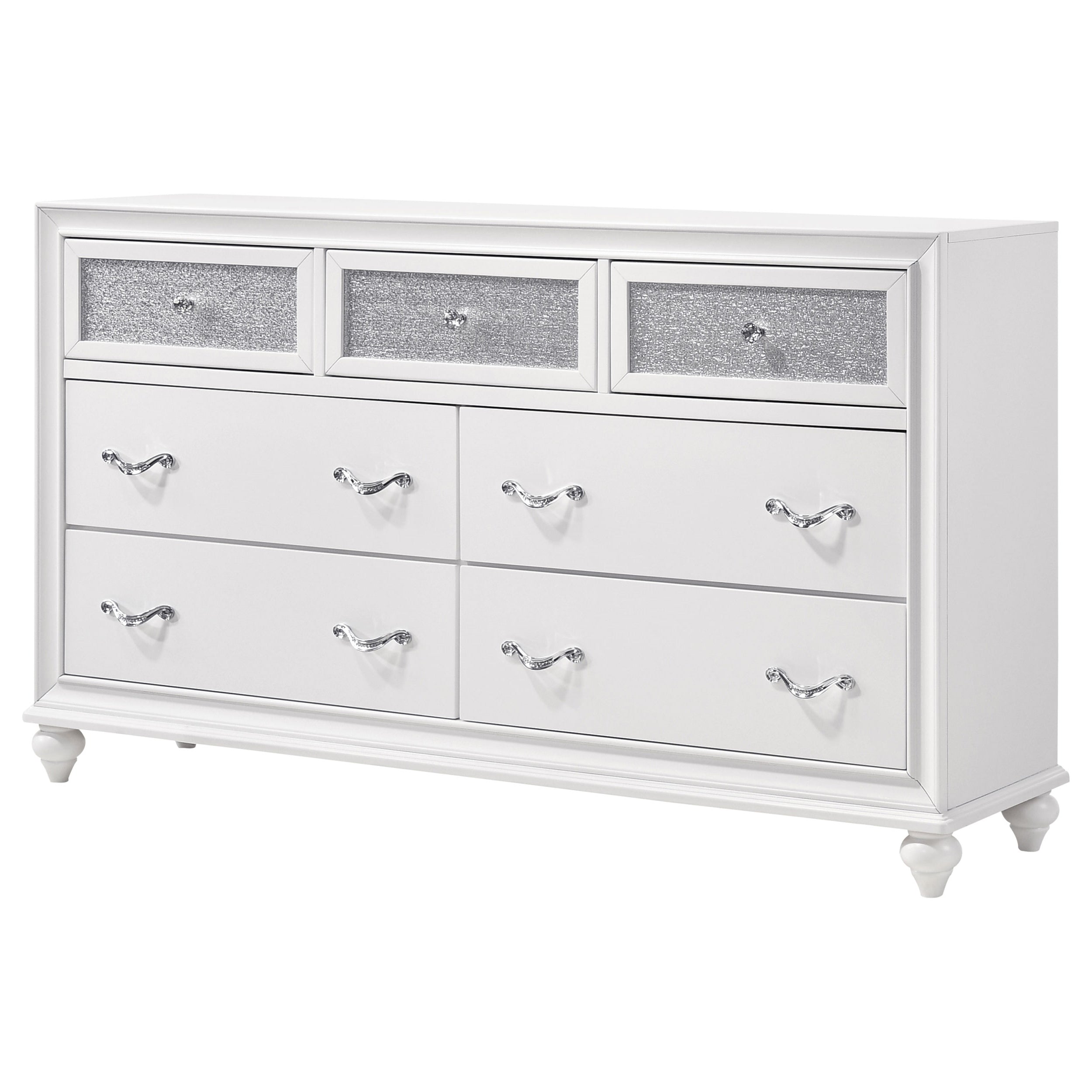 Barzini 7-drawer Dresser White-CoasterEveryday