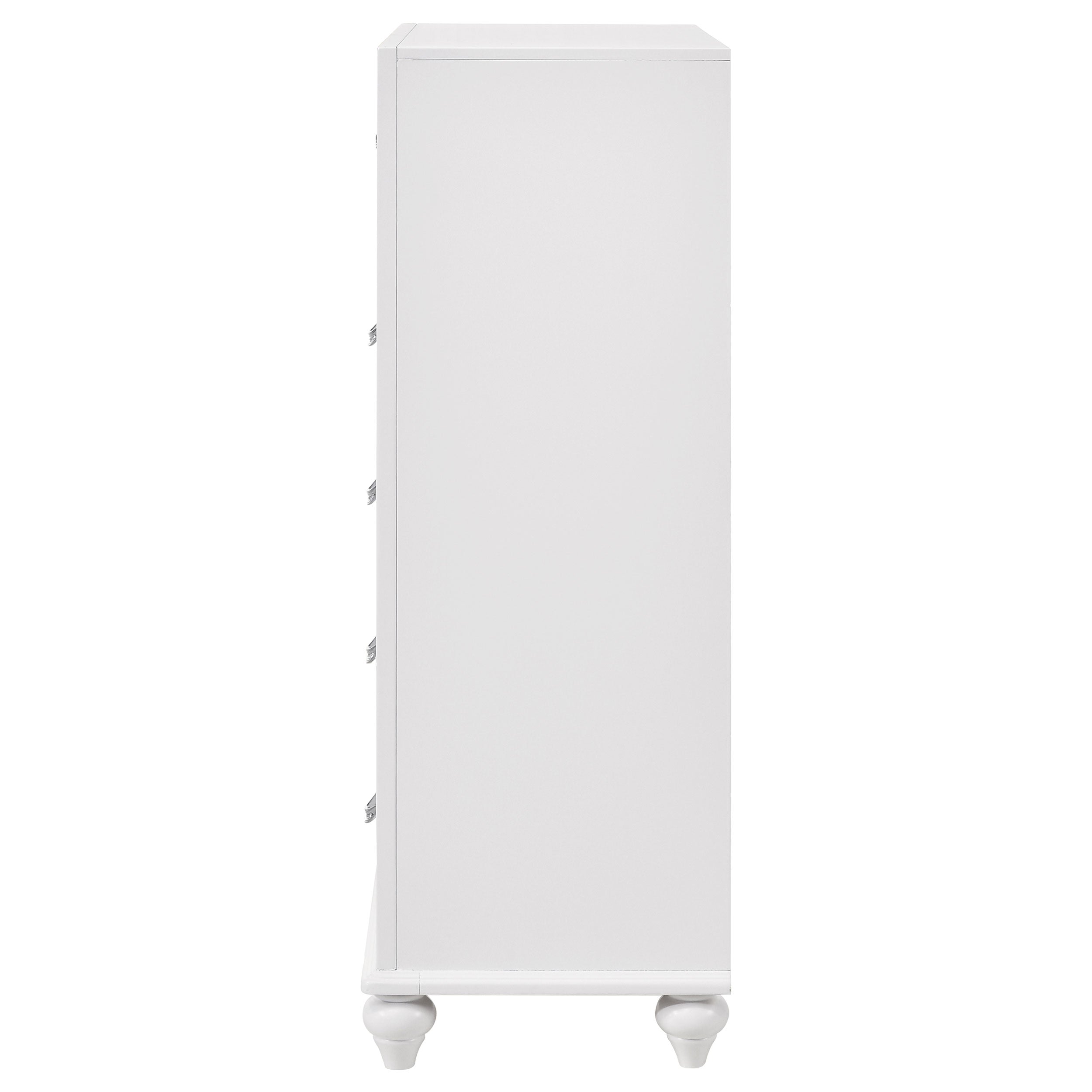 Barzini 5-drawer Bedroom Chest White-CoasterEveryday