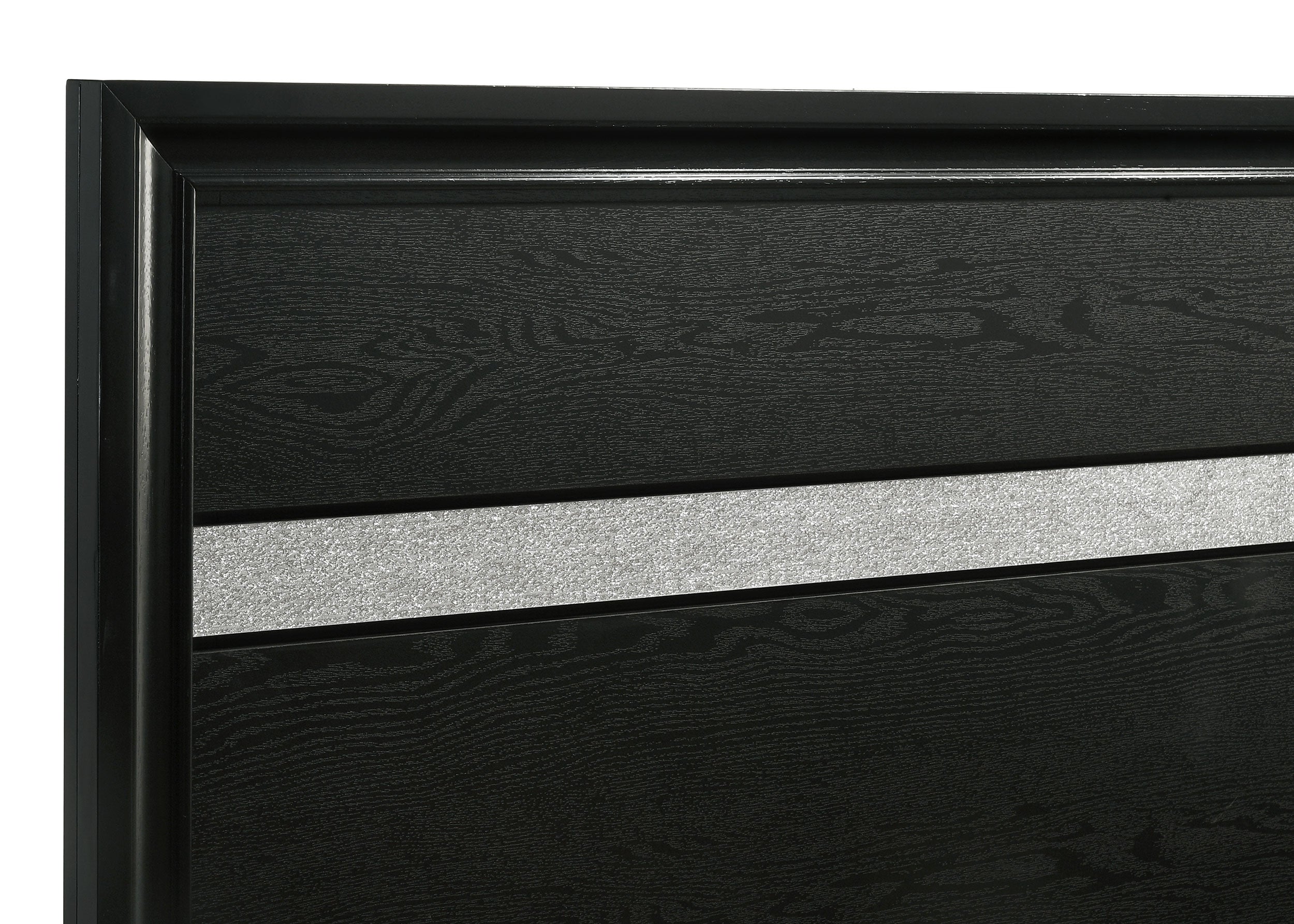 Miranda 51-inch Wood Queen Storage Panel Bed Black-CoasterEveryday