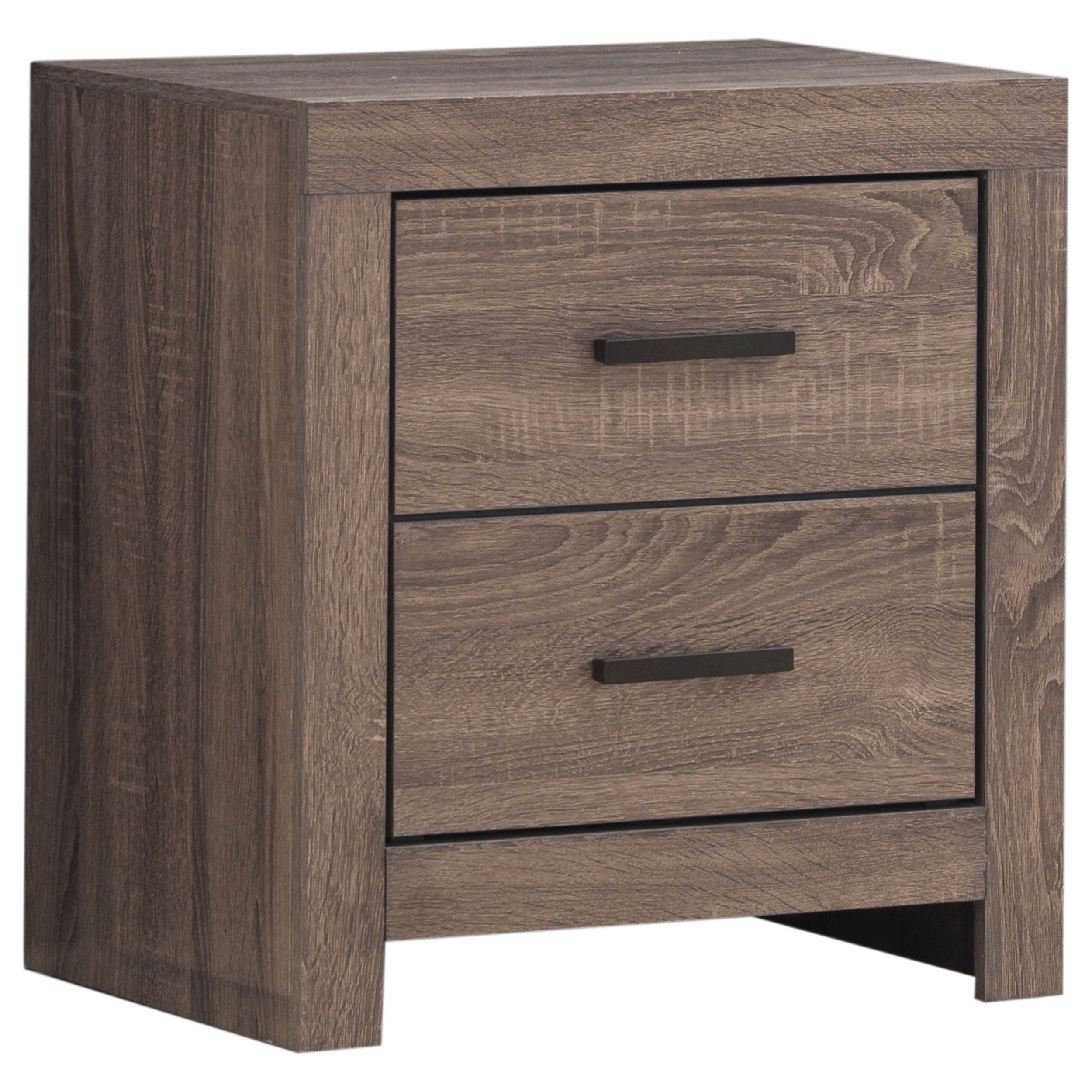 Brantford 2-drawer Nightstand Barrel Oak-CoasterEveryday