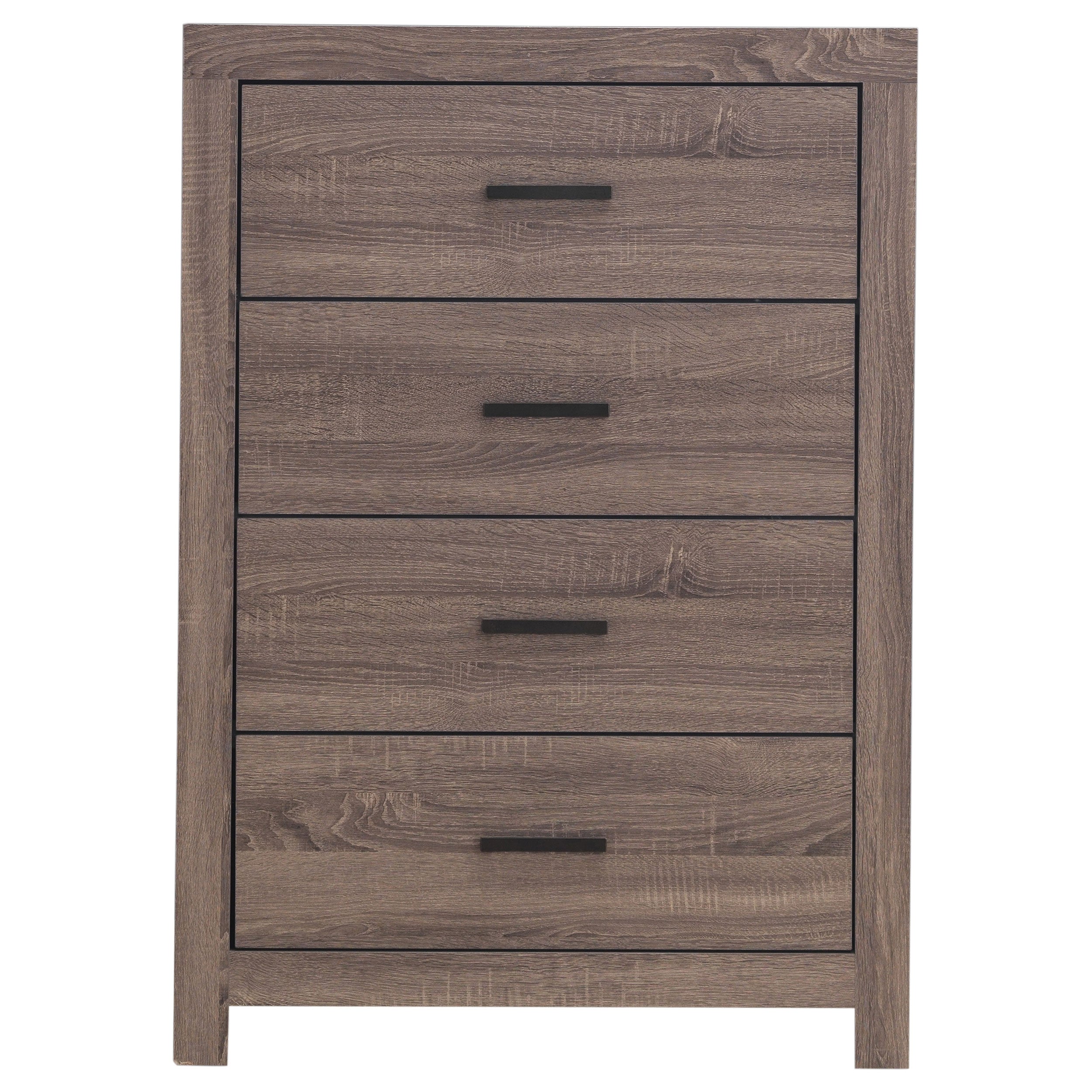 Brantford 4-drawer Bedroom Chest Barrel Oak-CoasterEveryday