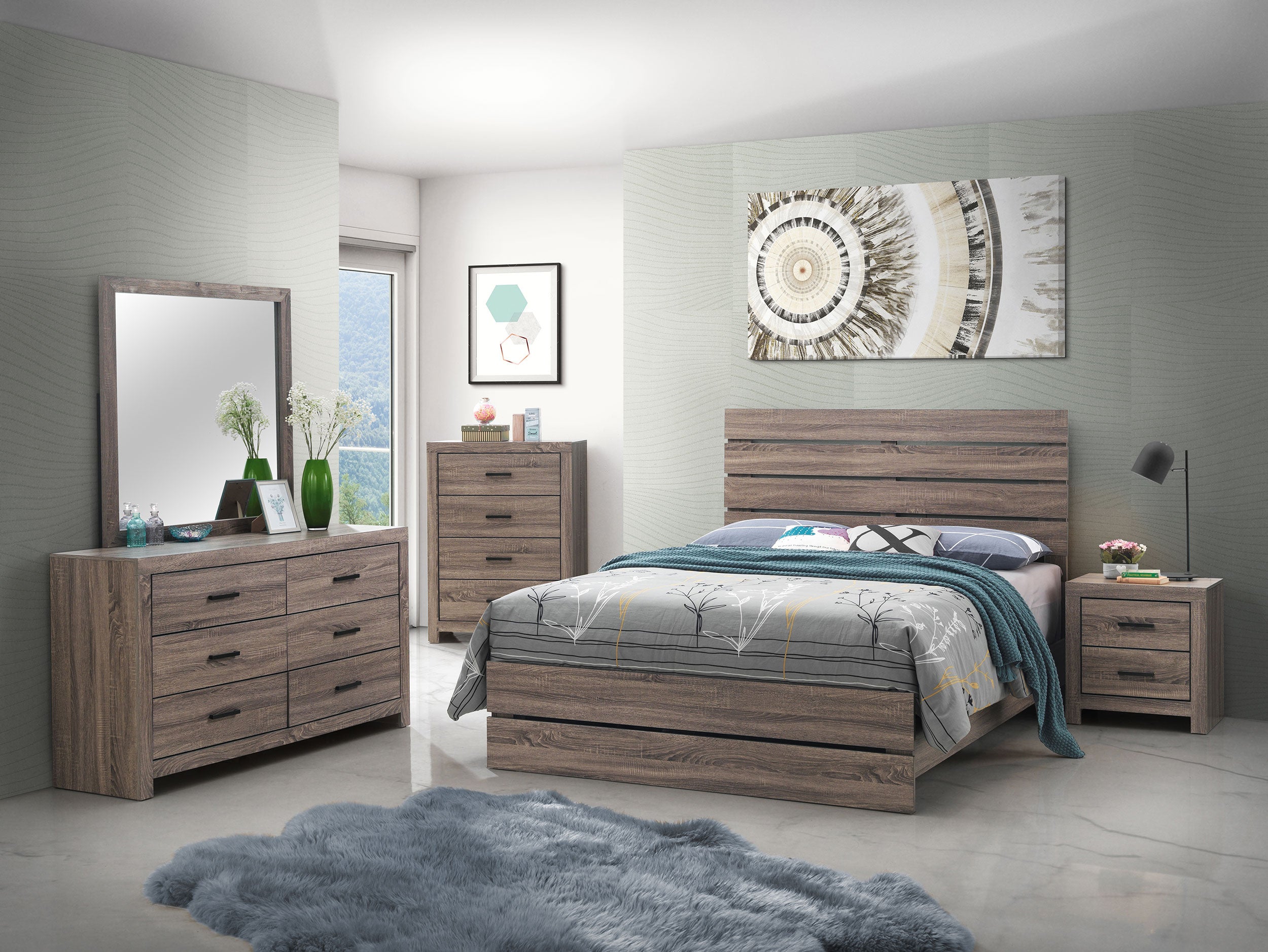 Brantford 4-drawer Bedroom Chest Barrel Oak-CoasterEveryday